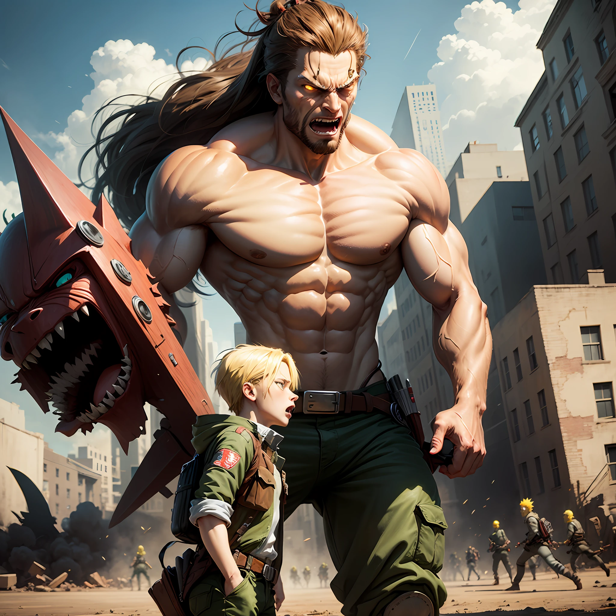 attack on titans,Bart Simpson,realisticlying --auto