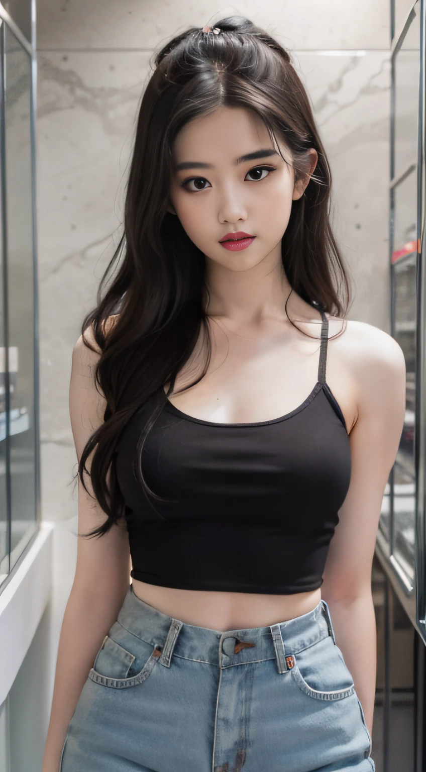 1 sweet girl,Red top