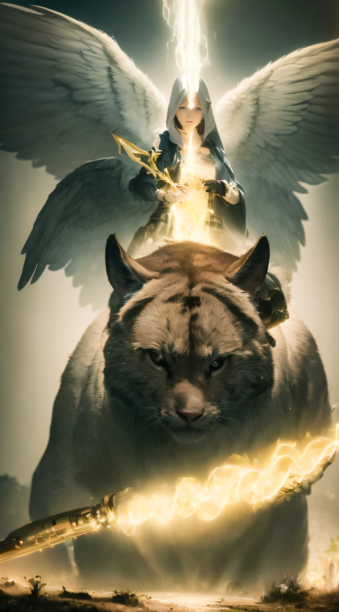 Student sister, 8K, RAW photogr, Angels and demons come together