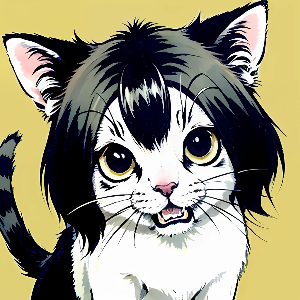 Cute animal avatar in manga style