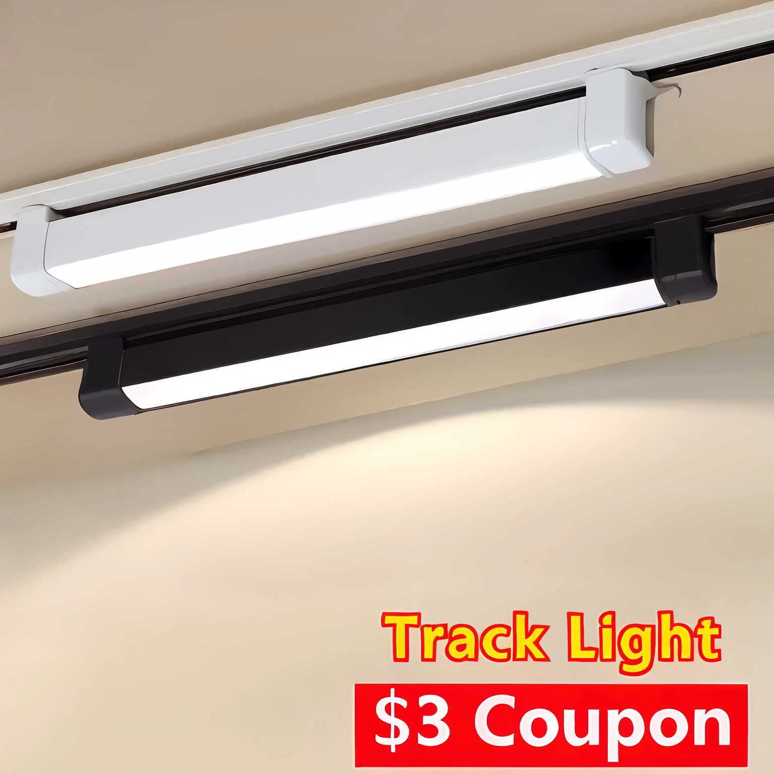 Track lights！Change the background