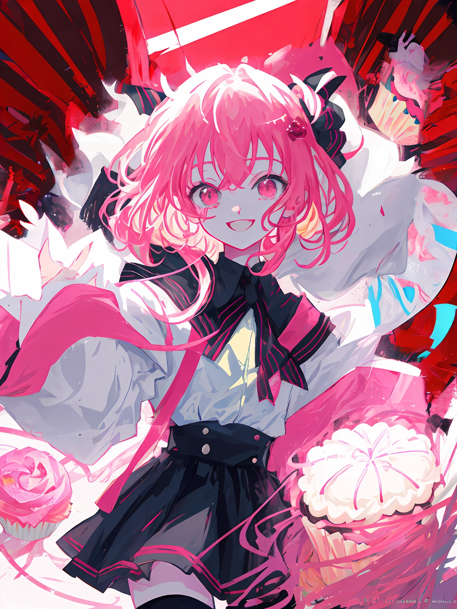 The colors are bright and bright,Mainly red,There is joy in English,Mainly flat