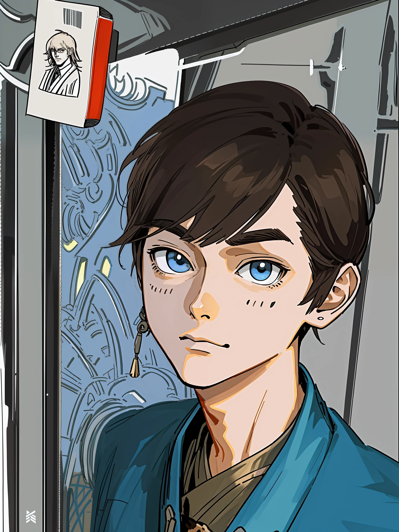 tmasterpiece， best qualtiy， ultra - detailed， illustration，Handsome