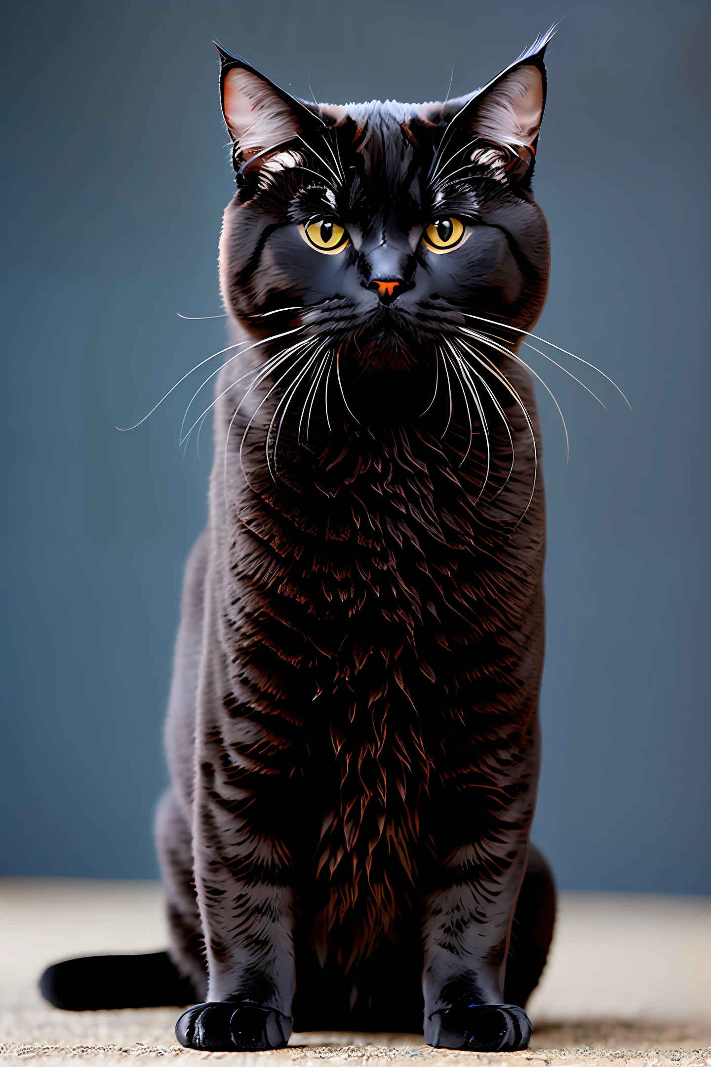 pussycat,British Shorthair,Eight characters black and white,adolable,filigree