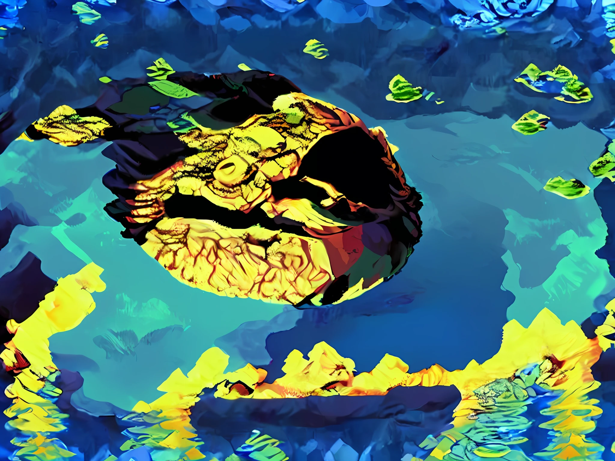 (Extremely good looking:1.2),(Drowning fish theme:1.3),(Ultra-high sharpness:1.2),(Square avatar:1.1),Detail reproduction,Streamers in the water,Soft light and shadow,water blue,Splash white,Smearing effect,Beautiful curves。