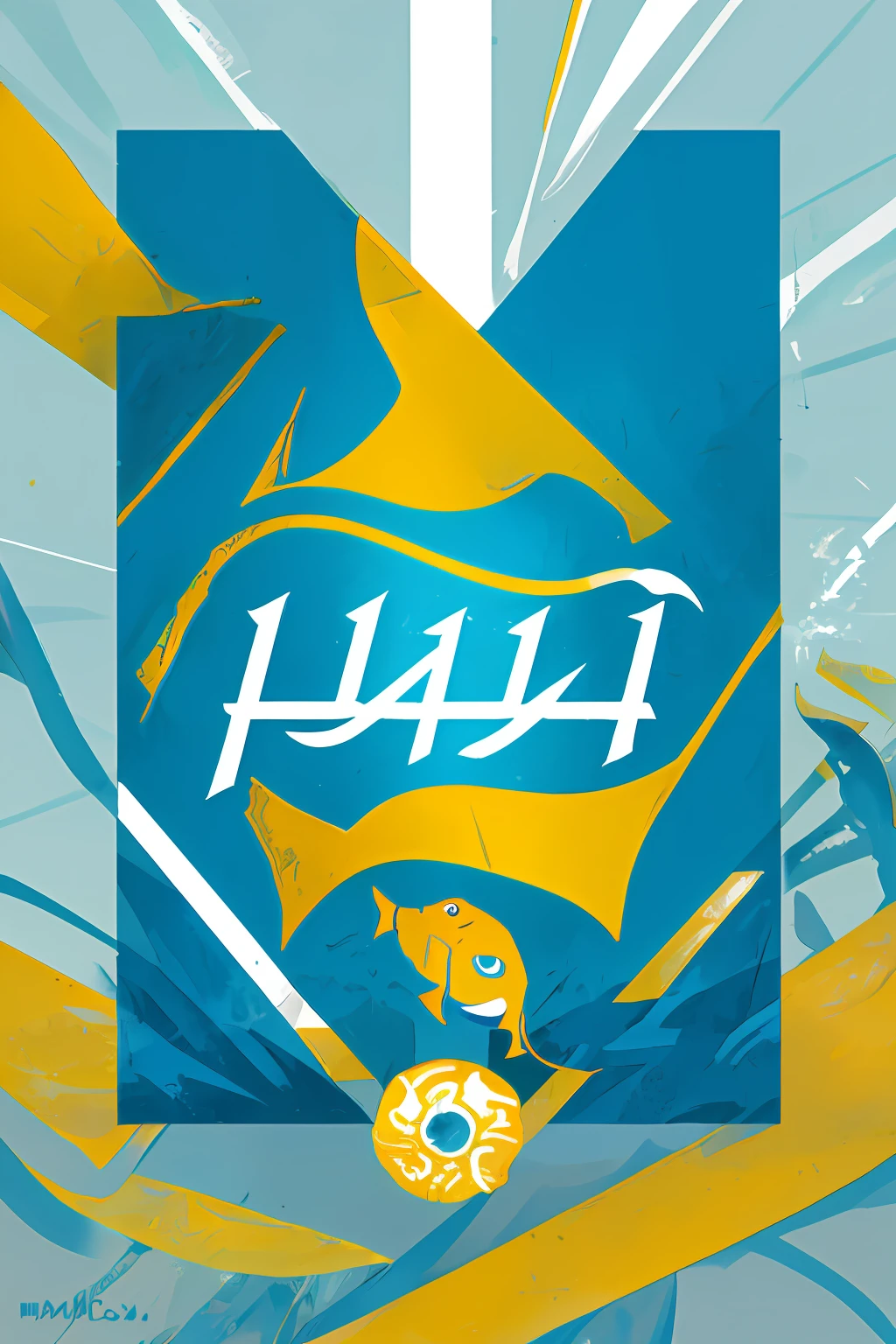 Use the minimalist logo branding of the team called "Deep Sea Fish" using the theme space