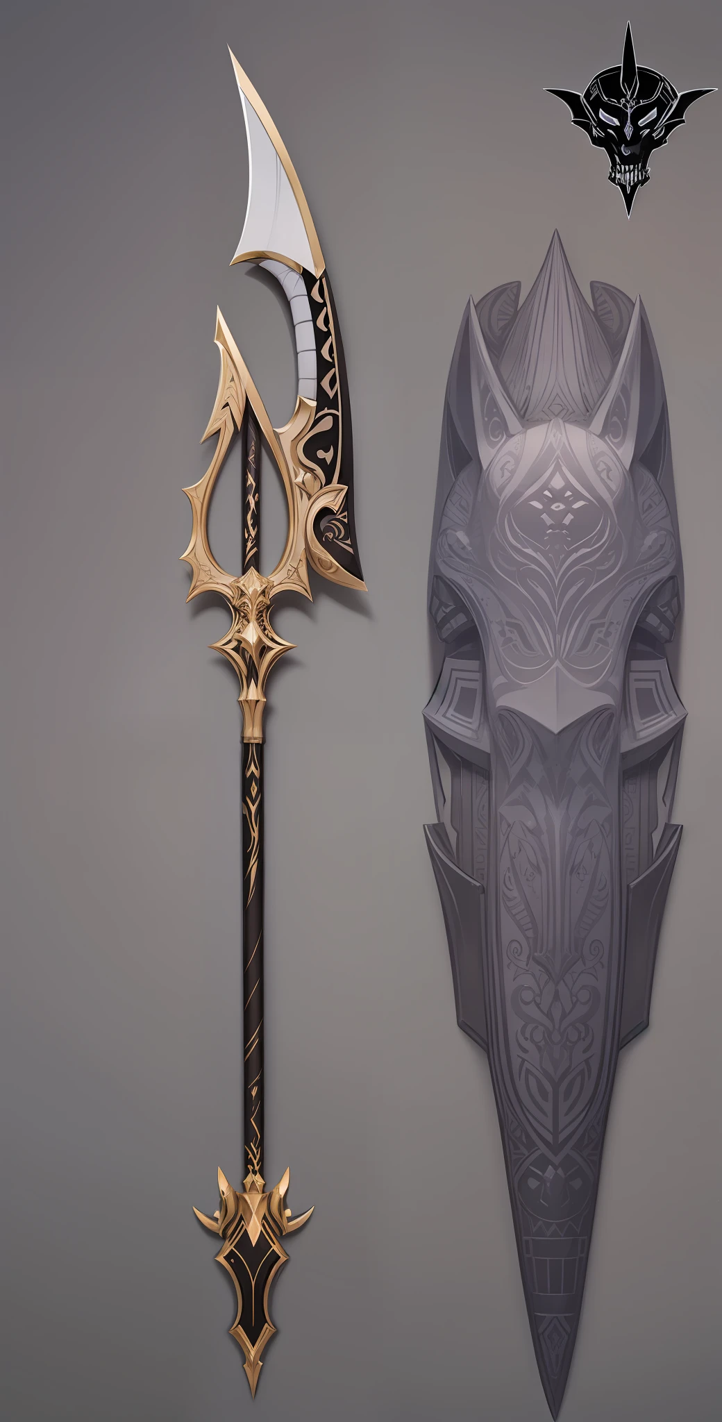 Anubis Blade☠️,em preto e branco