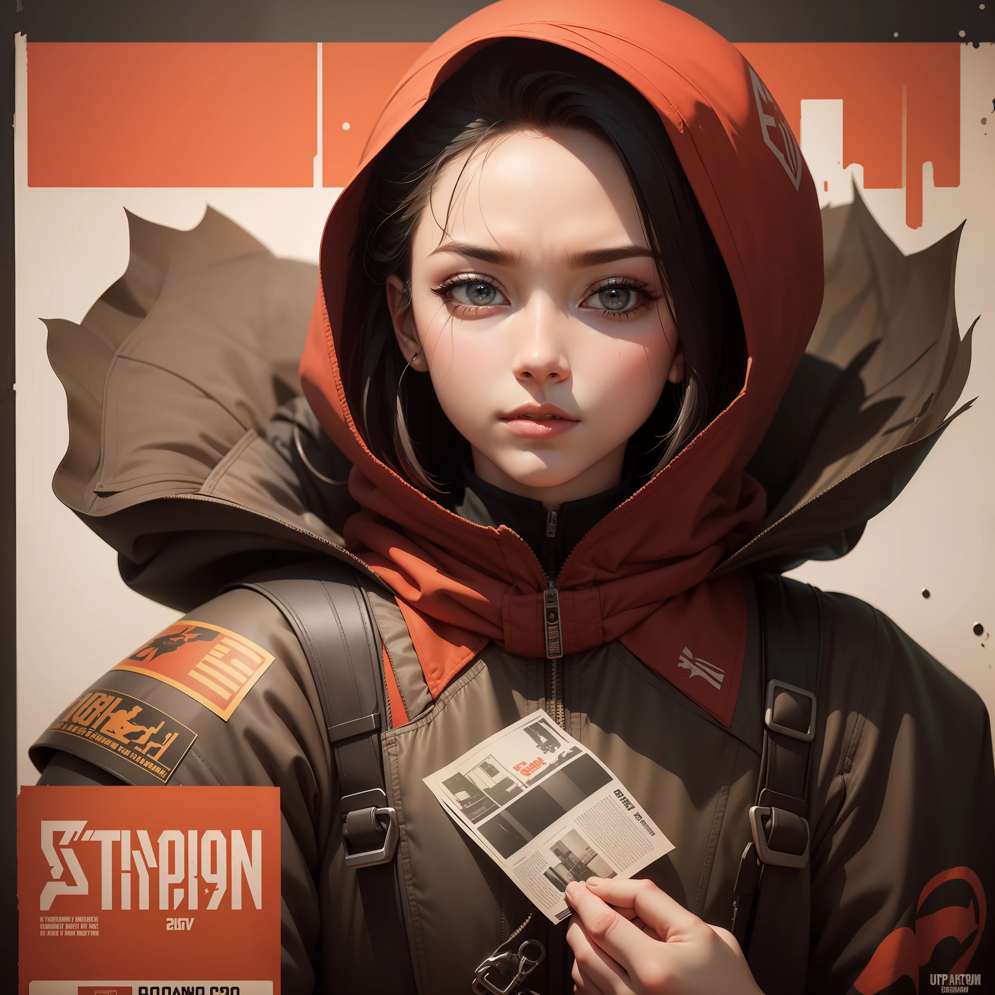 A highly detailed propaganda poster, watch anime, pop art, typography, vintage paper, the rule of thirds, trending on artstation, UHD