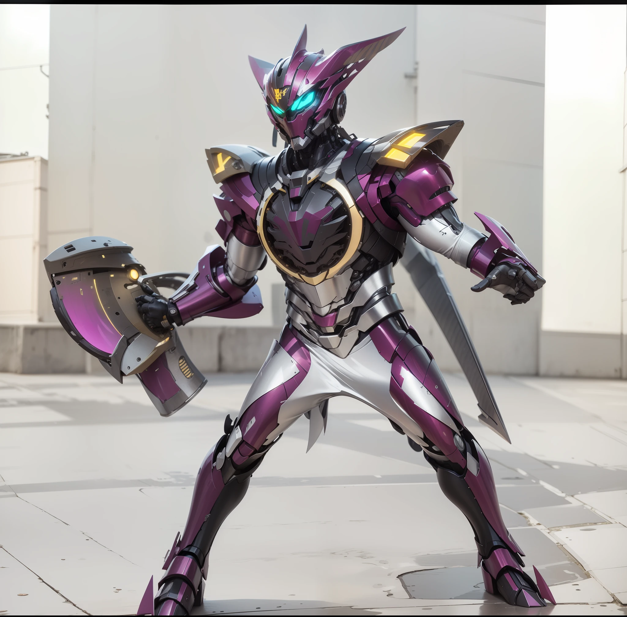 photorealestic，Machinary，mechs，Technologie，musculous，glowing light eyes，Burly body，style of photography，Real scenery（Metallic texture 1.8）（Excess detail 2）（High resolution1.6）（4K clarity1.9)（Carbon fiber 1.5）（Metal reflection 1.5）
