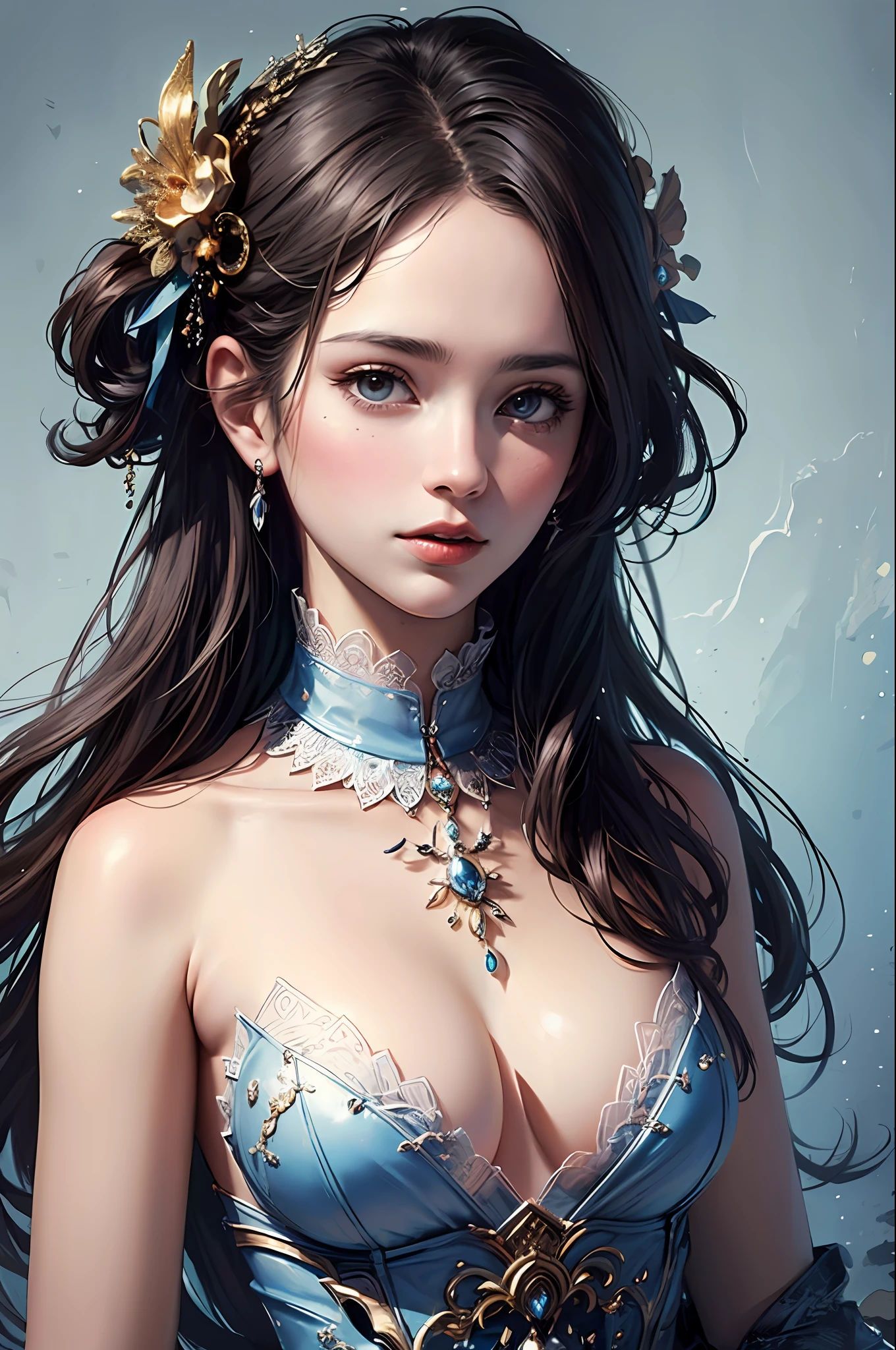 (masterpiece, top quality, best quality, official art, beautiful and aesthetic:1.2), (1girl), extreme detailed,(fractal art:1.3),colorful,highest detailed