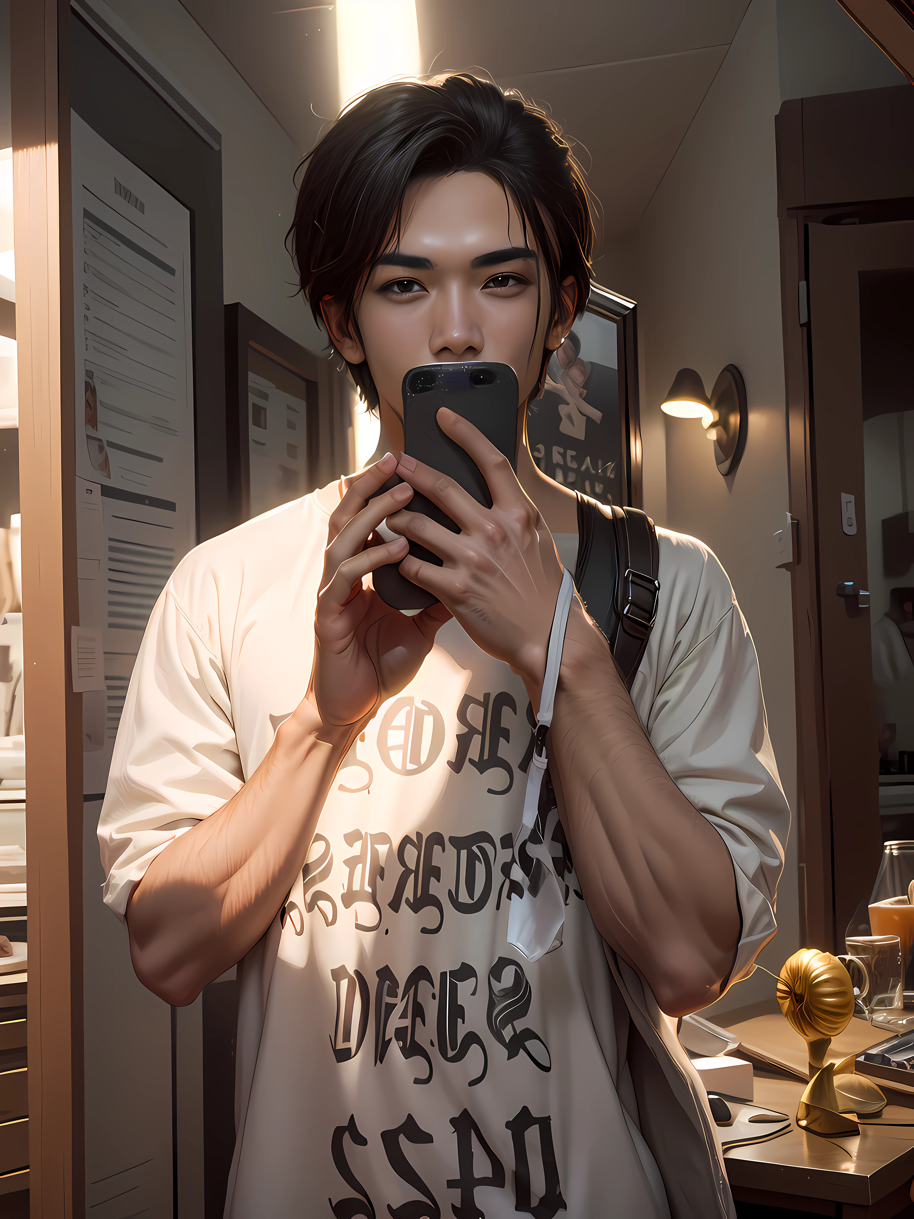 Handsome middle points，freshen，Change the background --auto