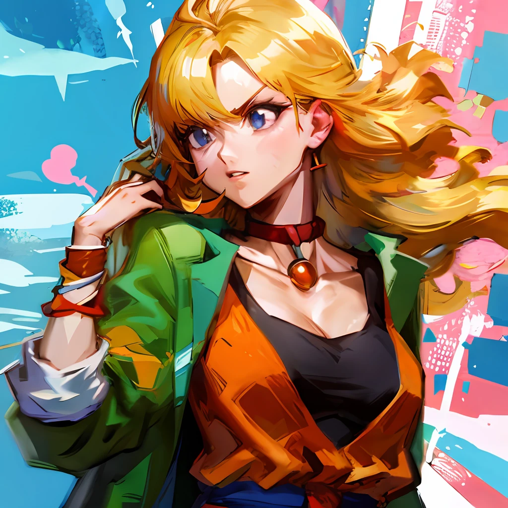 Dragon Ball，femminine，whaite hair，