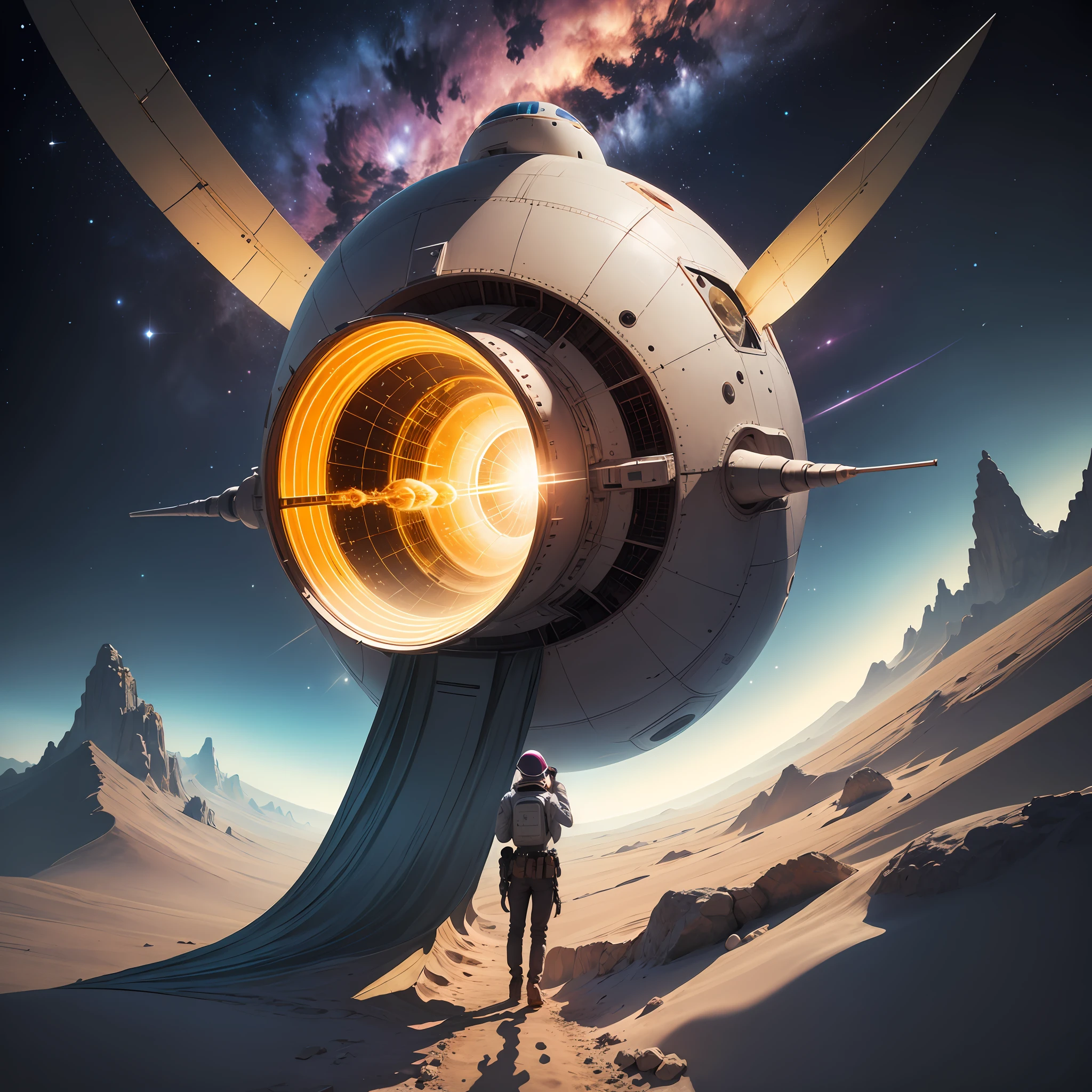 A search for giant spacecraft strayed into four-dimensional space ,There time and space are distorted,Direct access to any universe --auto