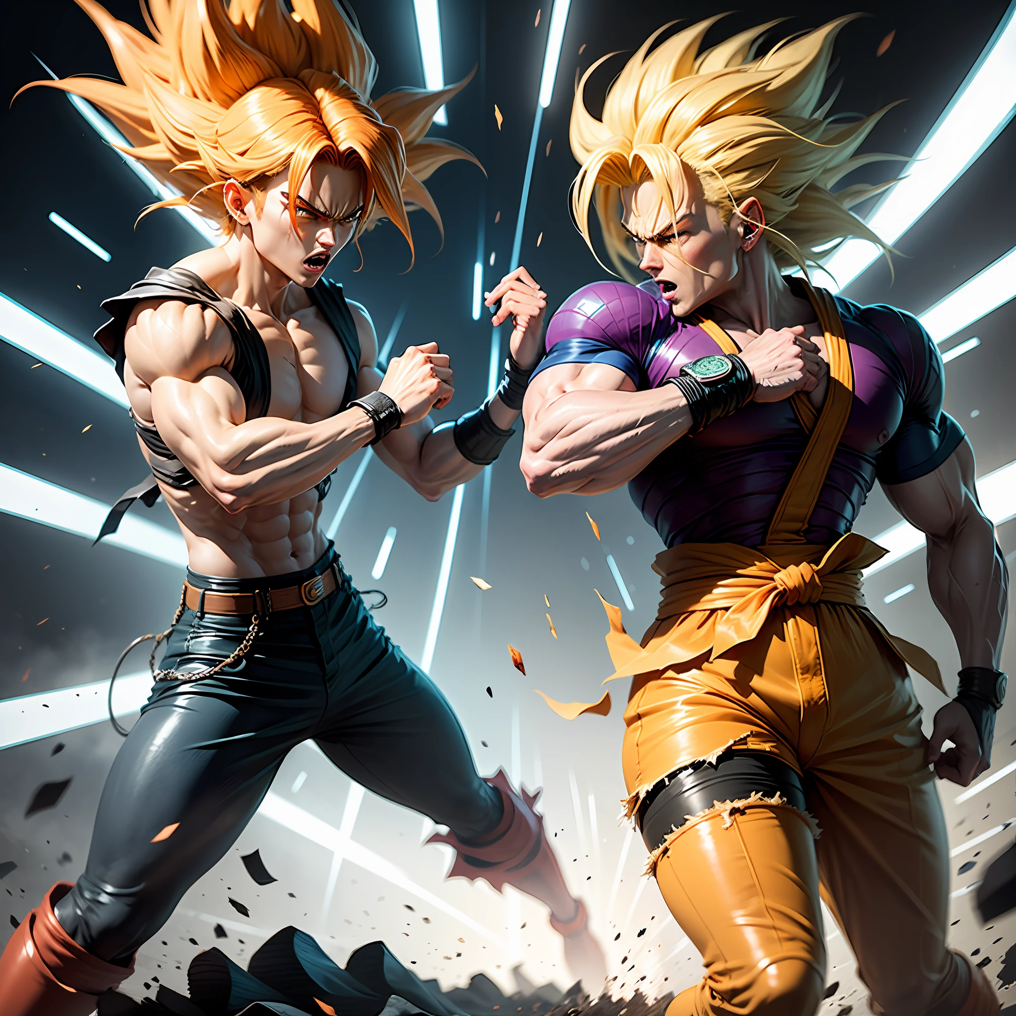 BLack Goku super sayajin 2 vs Cell --auto
