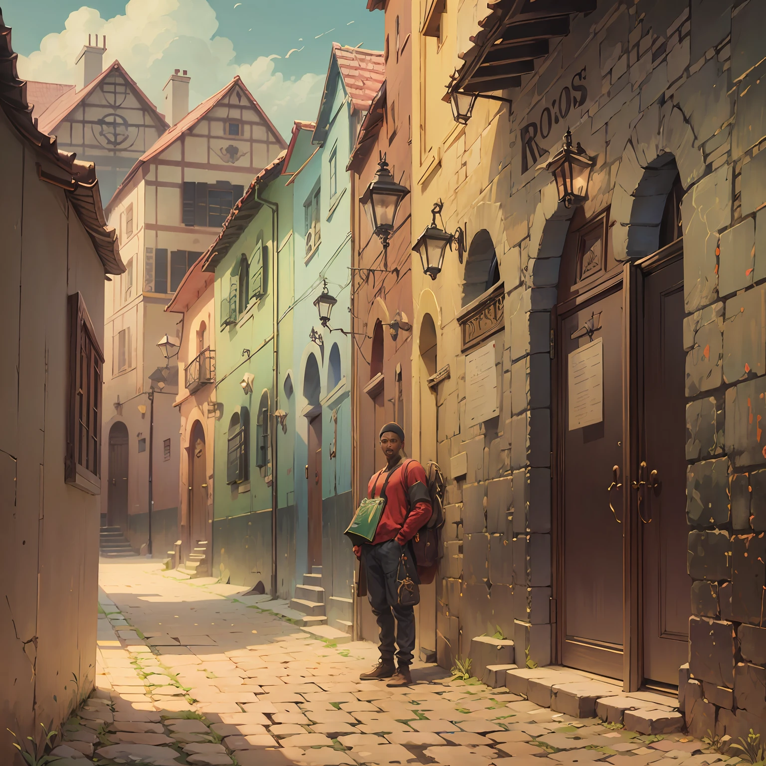 there is a man in a red shirt standing in front of a fence, Emad Mostaque, Mohamed Reda, gui guimaraes, david rios ferreira, Ronaldo Luis Nazario da Lima, edu souza, Carmelo Blandino, Mohamed Chahin, Carlos Samuel Araya, andrea rocha, Directed by: Giorgio Cavallon, Mimmo Rottela placeholder image --auto