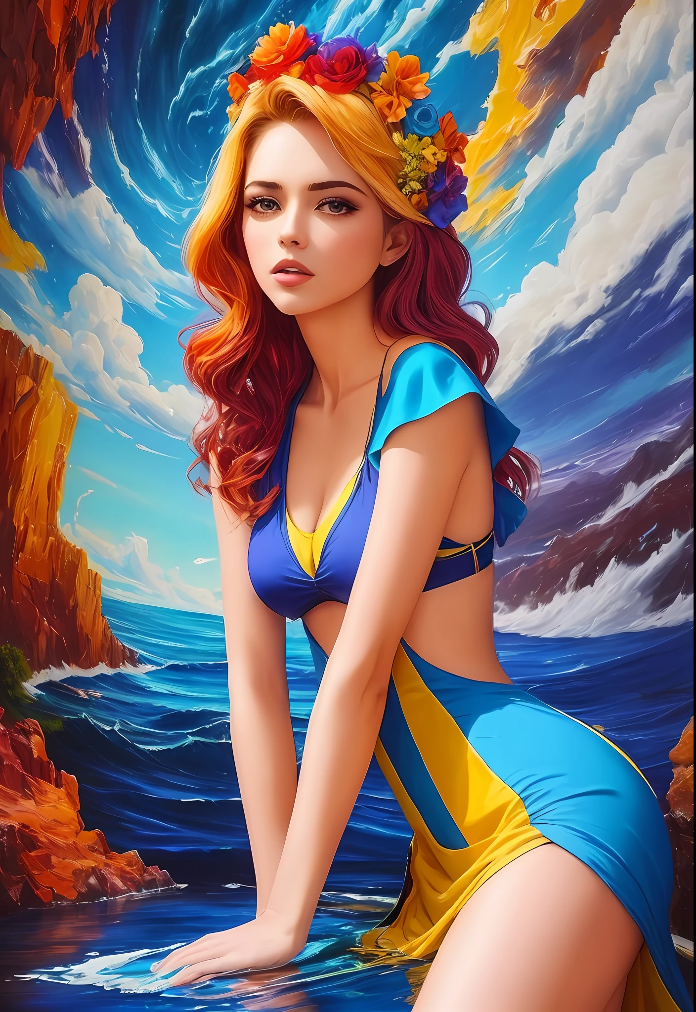 paisagem, water, (papel de parede 32k de unidade CG extremamente detalhado), obras de arte mais bonitas do mundo, professional majestic oil painting, intrincada, alto detalhe, foco nítido, dramatic and photorealistic painting art