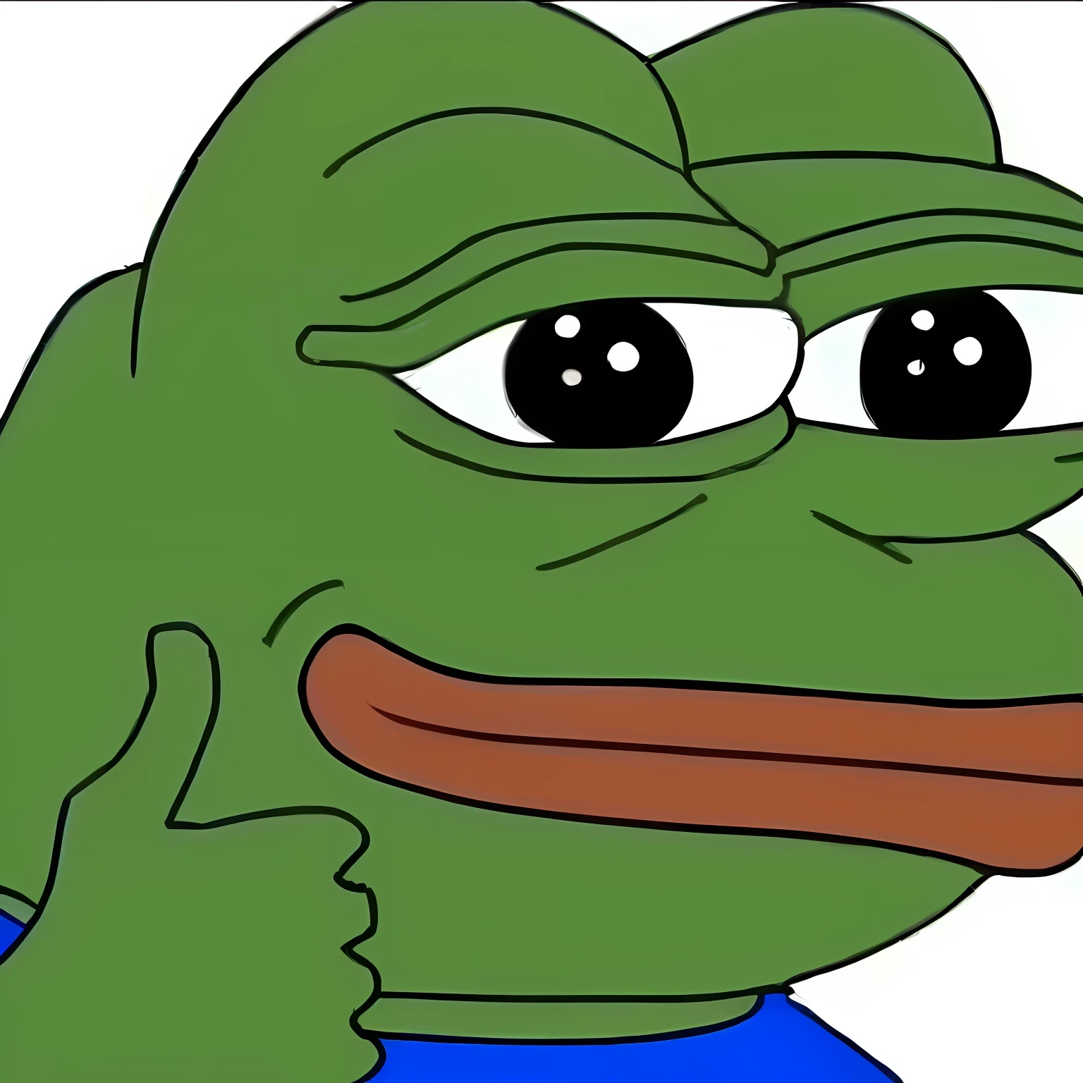 pep the frog with a blue shirt and a blue shirt, Pepe the Frog, super rich happy pepe, PEPE FROG, 4 chan pepe, 🚀🚀🚀, dank meme, 😃😀😄☺🙃😉😗, portrait of pepe the frog, poggers, I mean, average redditor, identical, Red Dieter meme, kermit the frog as thanos, pepe, mememe --auto
