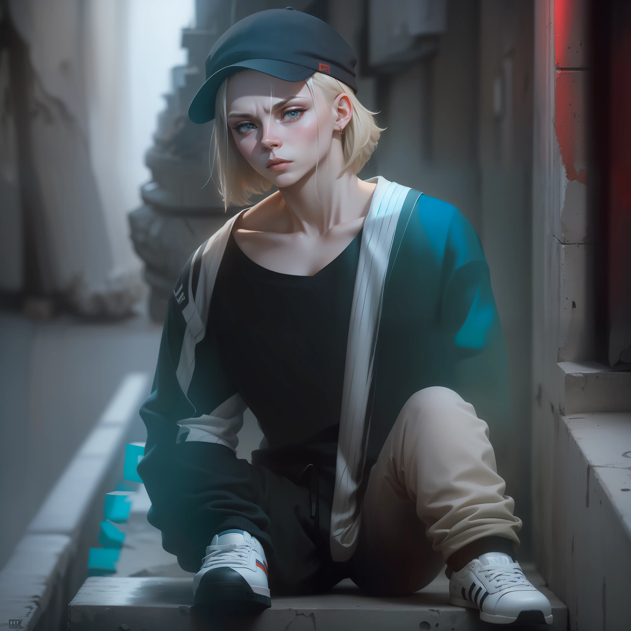(((((Cyka Blyat))))),A highly detailed propaganda poster, assista a anime, Arte Pop, tipografia, papel vintage, thirds rule, trending on ArtStation, UHD , Baixo duro russo, roupas adidas,