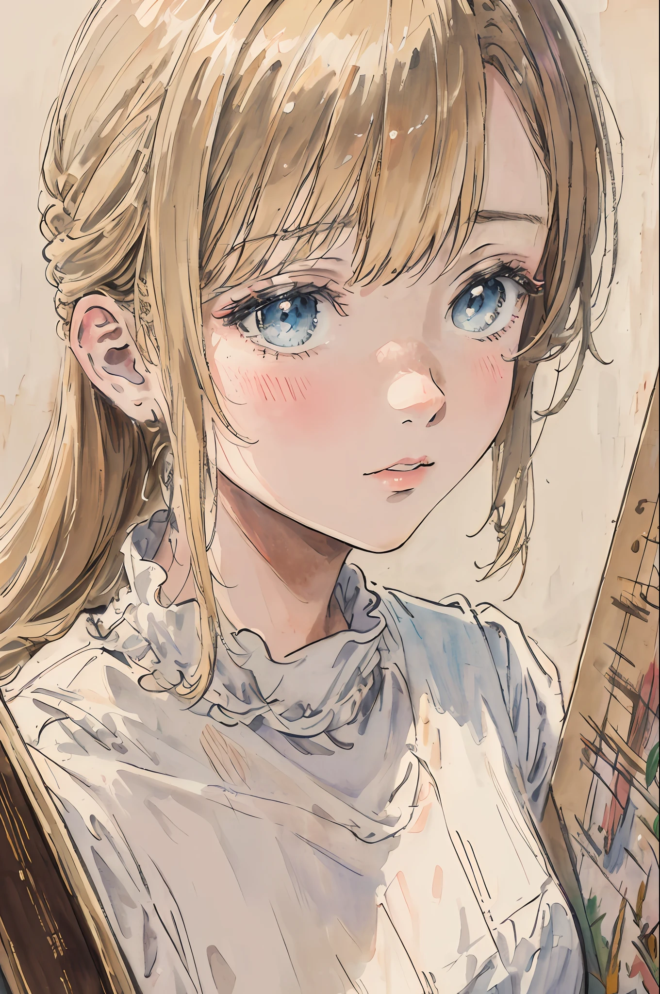 masterpiece, best quality, an extremely delicate and beautiful girl,an extremely delicate and beautiful, world masterpiece theater, ultra-detailed, highly detailed, best quality, blonde hair, highres, extremely detailed,1girl, best quality, illustration, looking at viewer, impasto, canvas, oil painting, realistic, realist ,real,