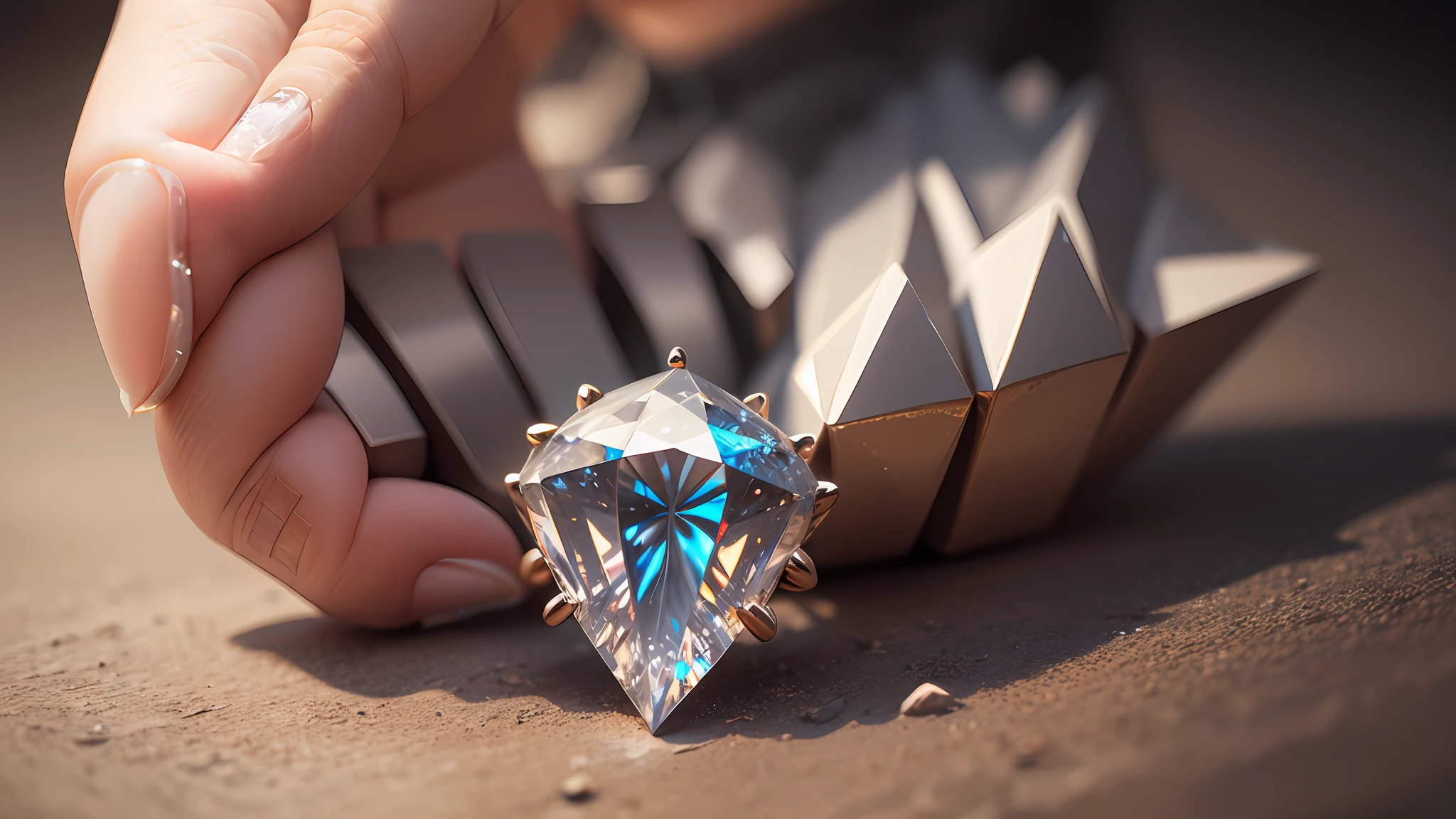 8k ultra realistic ,in a royal diamond , diamond