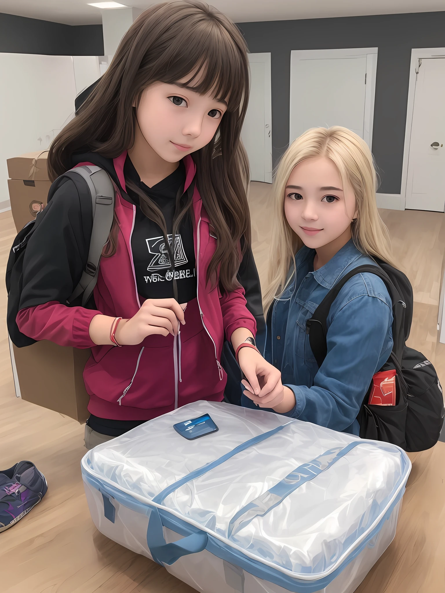 teens girl,JK packing