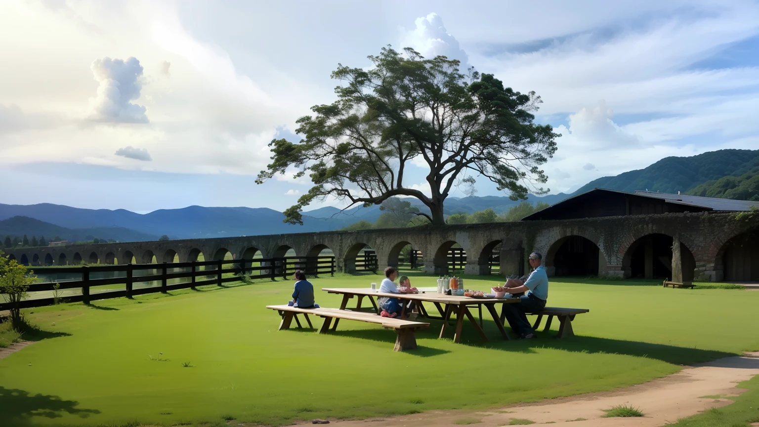 families, picnic, picnic table, picnic, picnic --auto