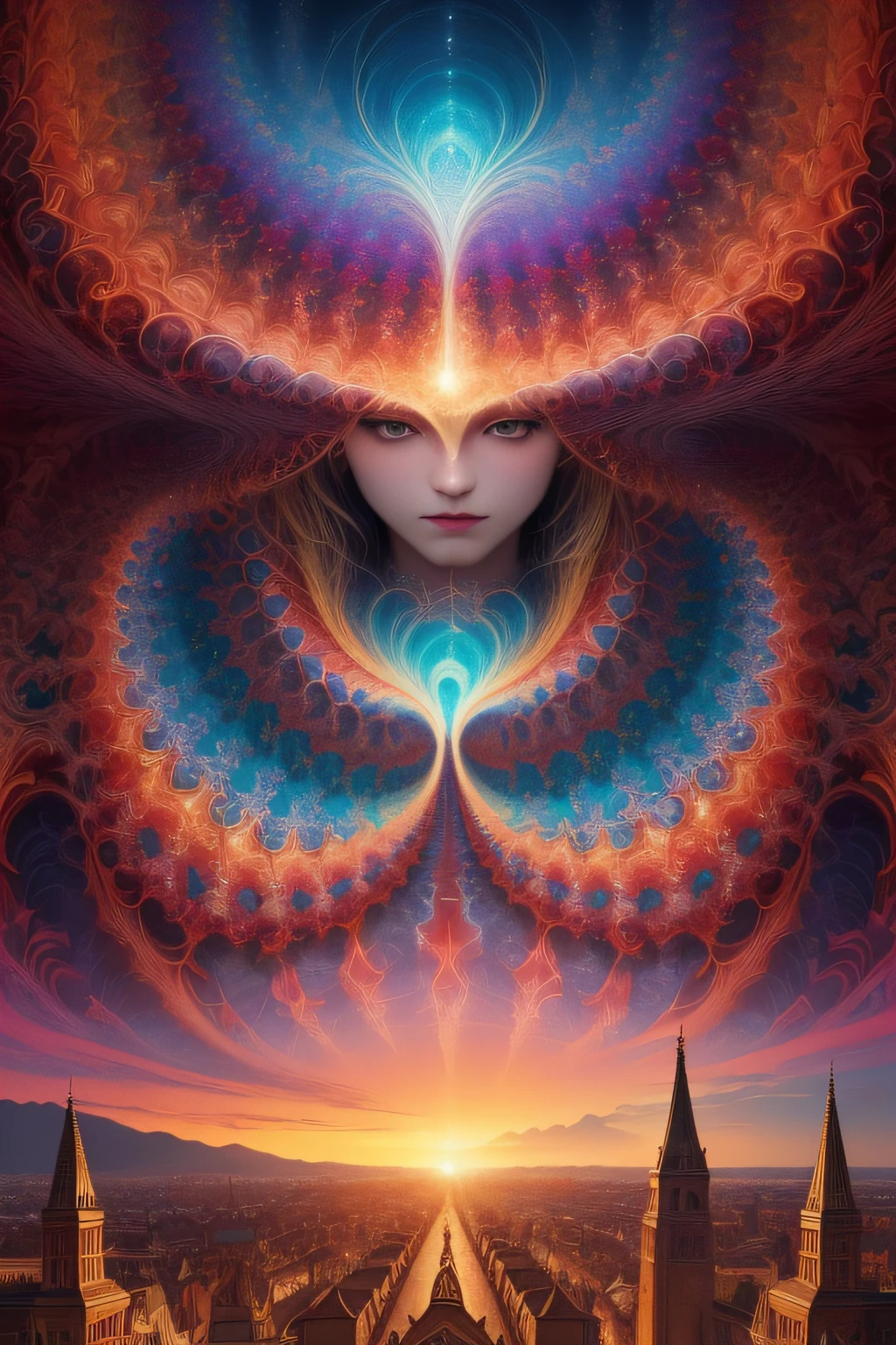 (masterpiece, top quality, best, official art, beautiful and aesthetic:1.2),(masterpiece, top quality, best quality, official art, beautiful and aesthetic:1.2), (1girl), extreme detailed,(fractal art:1.3),colorful,highest detailed