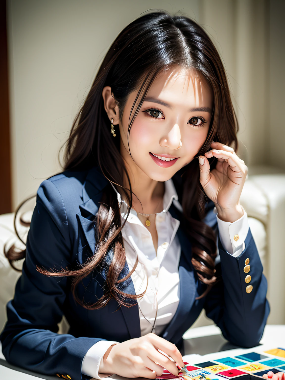 Correct Woman Hands and Fingers Floating Lay Accurately。