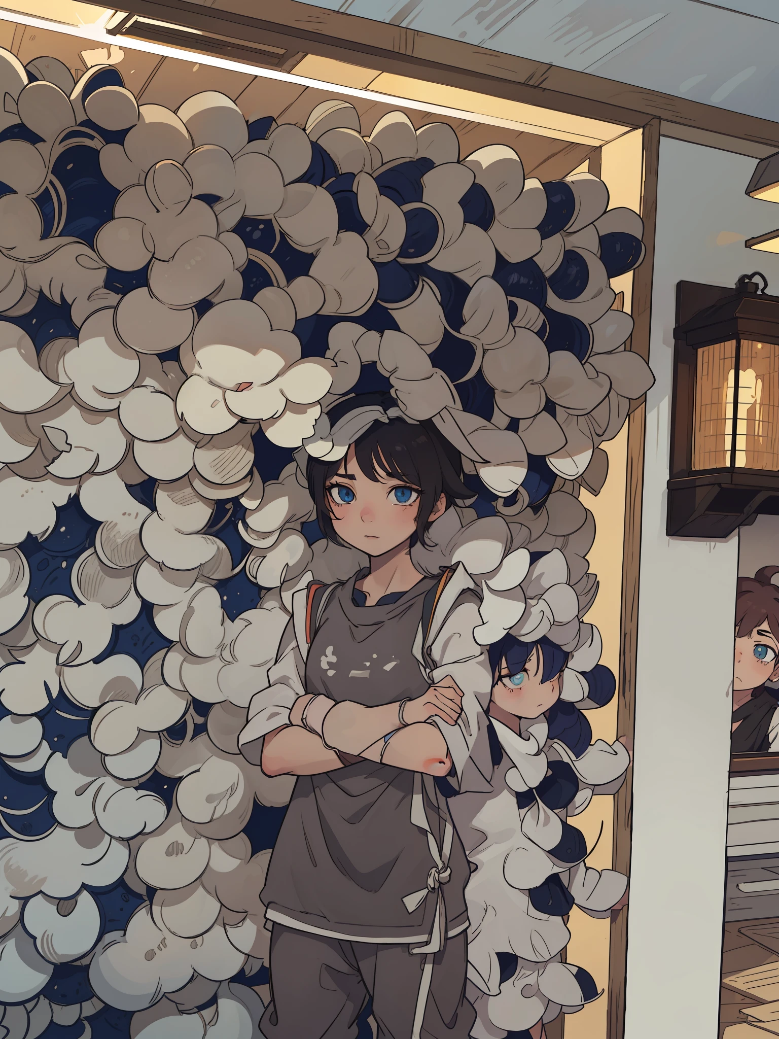 (1girll:1.3), 独奏, (((very vey very detailed face))),((very detailed eyes and faces))),beatiful detailed eyes,Body parts__,offcial art,Unified 8k wallpaper,Anime Shota,Boy student,Lady Lady