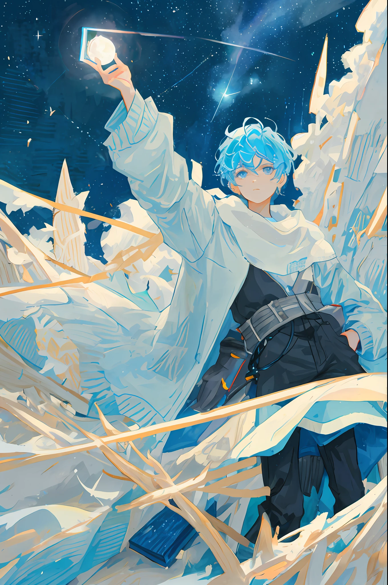 Magic book in hand
