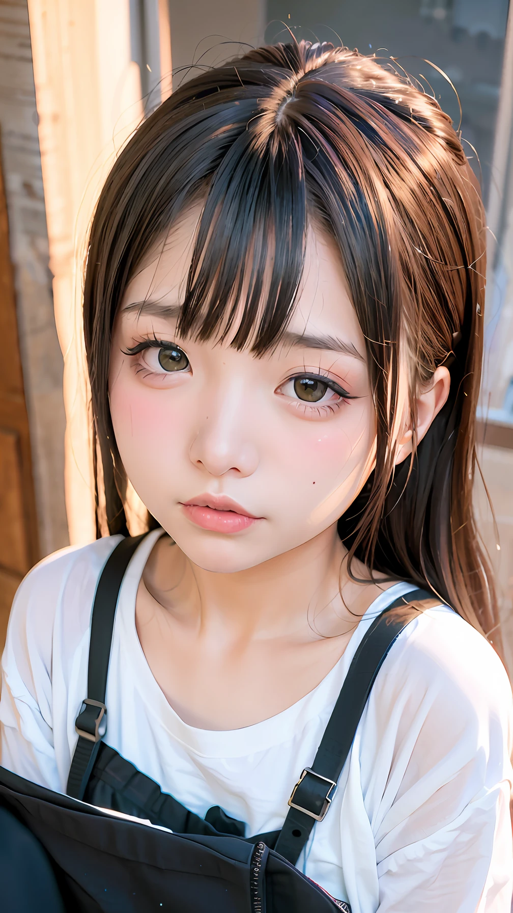girls,Melon seed face transparent makeup