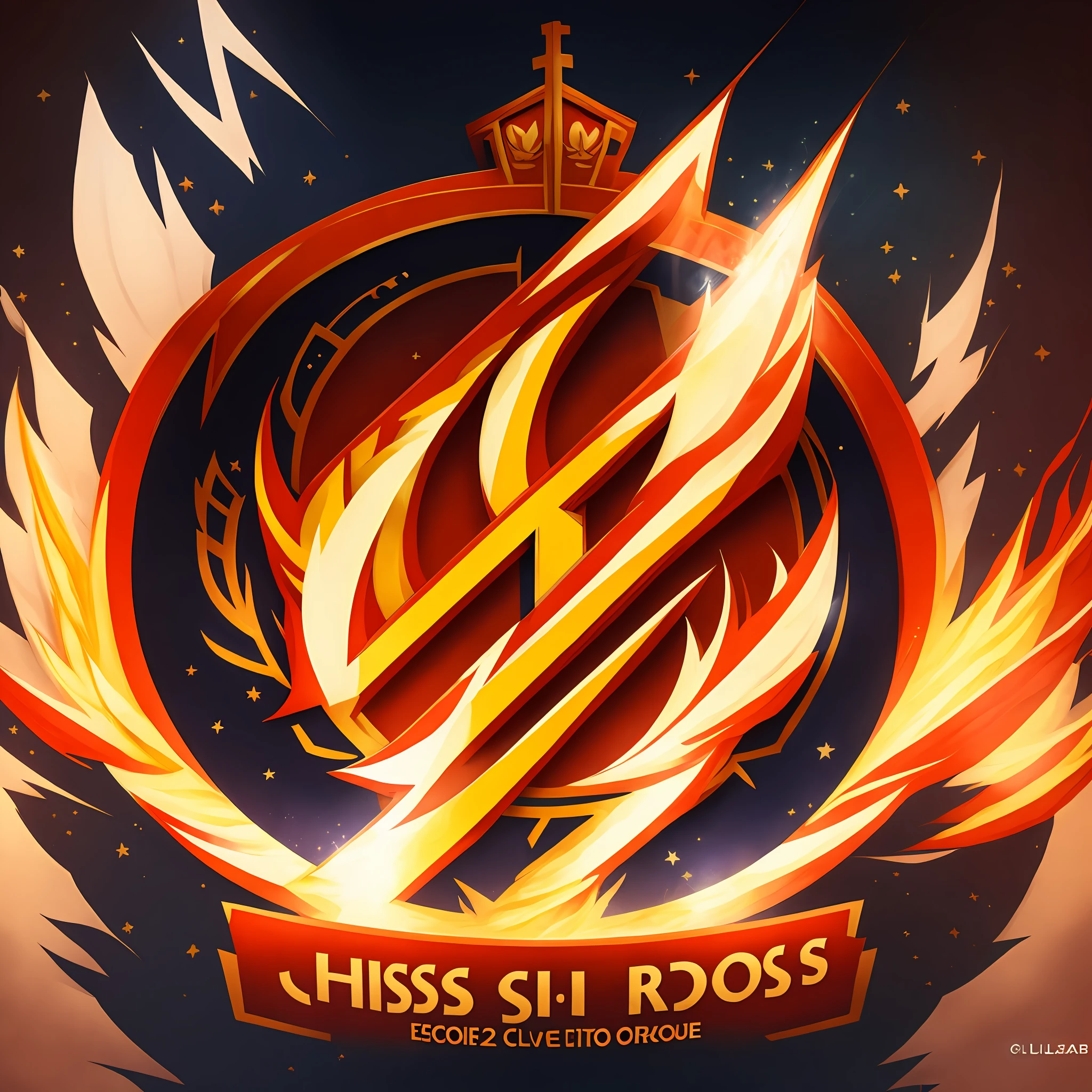 Crie uma logo em 2d para clube de escoteiros com o tema universo para cristo --auto