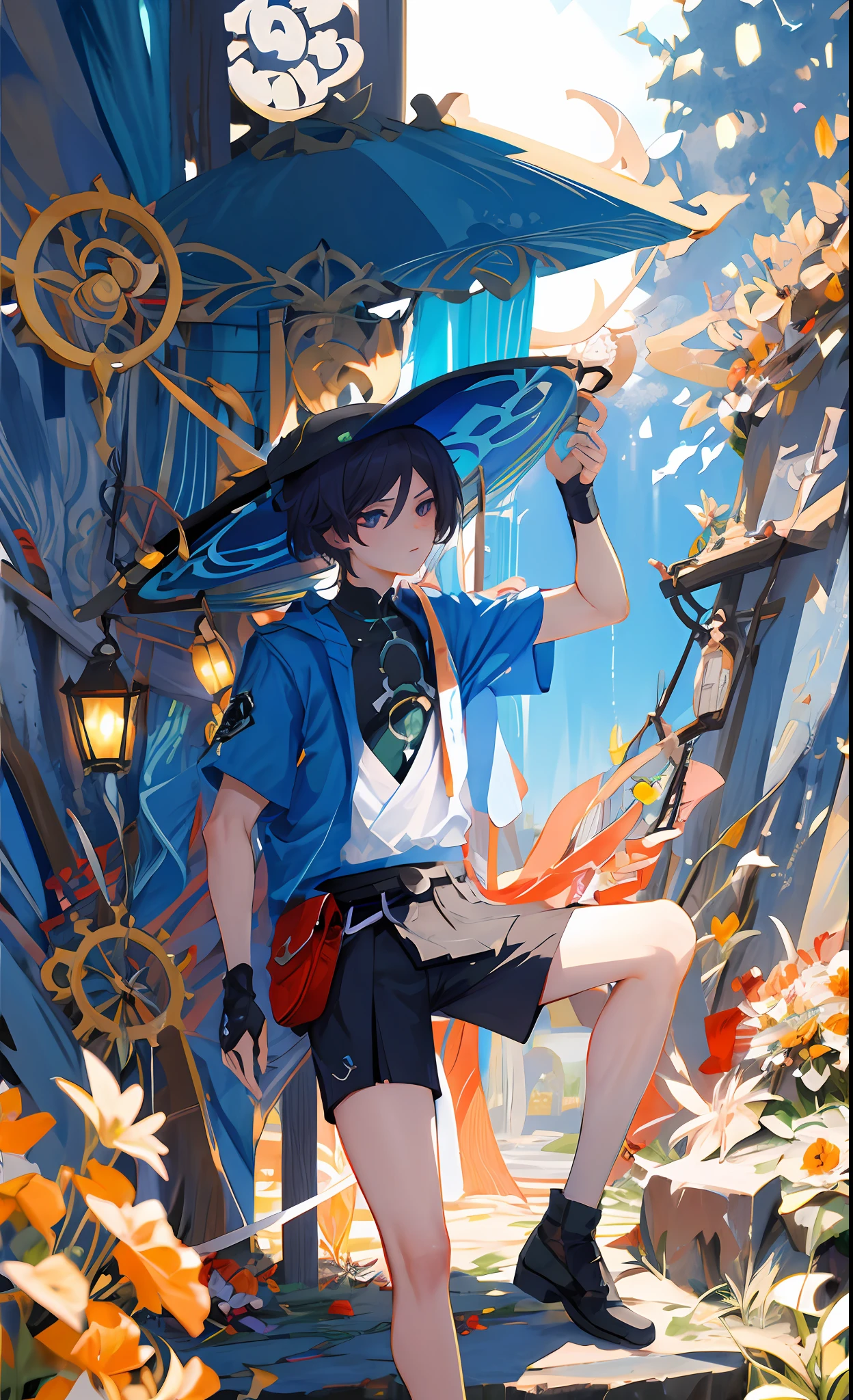 (tmasterpiece),(best qualtiy),(ultra - detailed),(Wanderers),Write summer homework