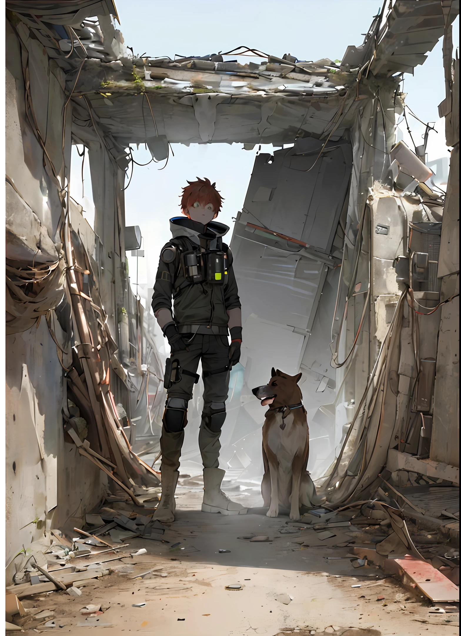 People who learn to walk with dogs