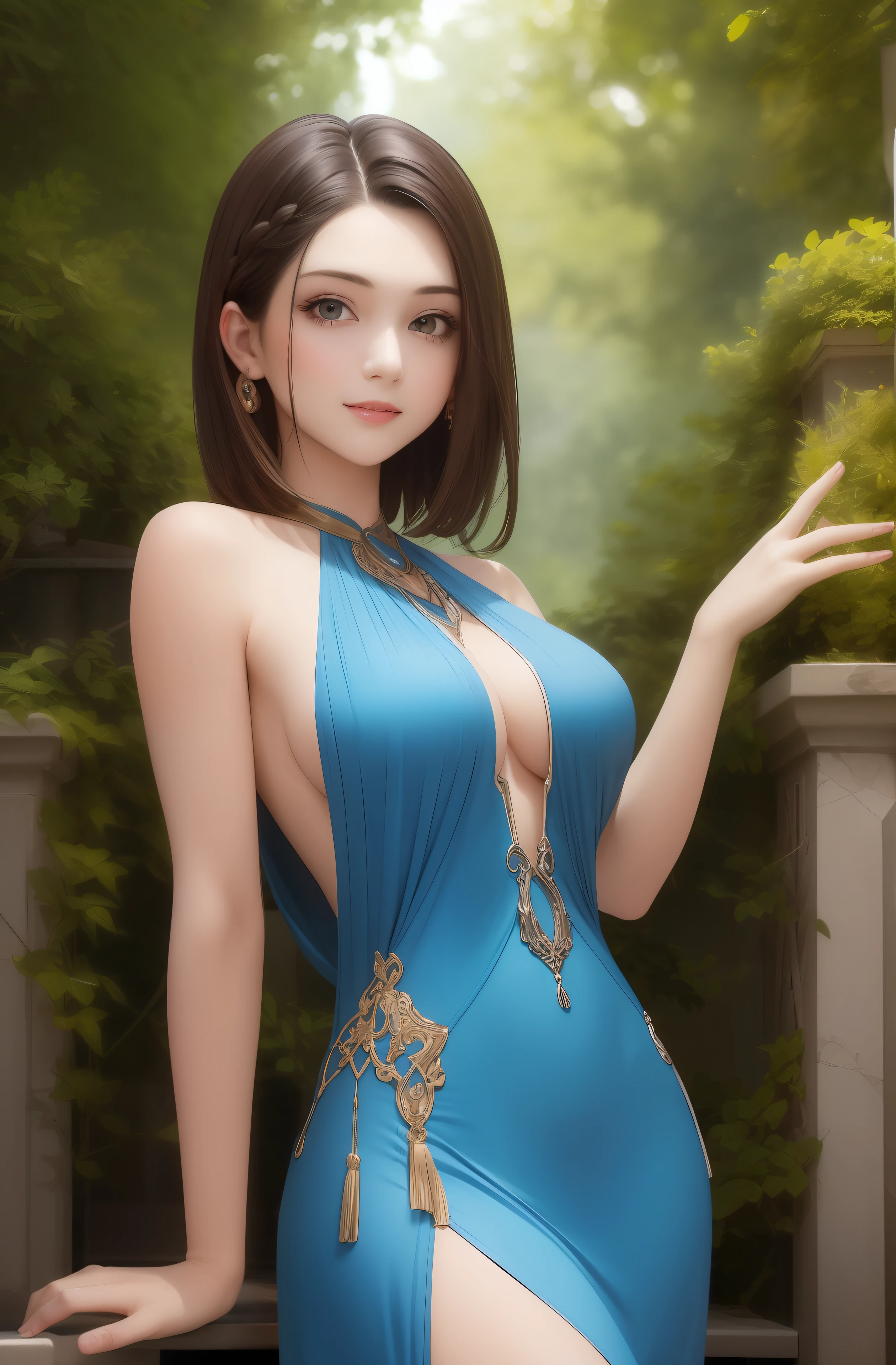 ((Best Quality, 8K, Masterpiece: 1.3)), 1girl, Slim Abs Beauty: 1.3, (Hairstyle Casual, Big Breasts: 1.2), Dress: 1.1, Super Fine Face, Delicate Eyes, Double Eyelids, Smile, Home