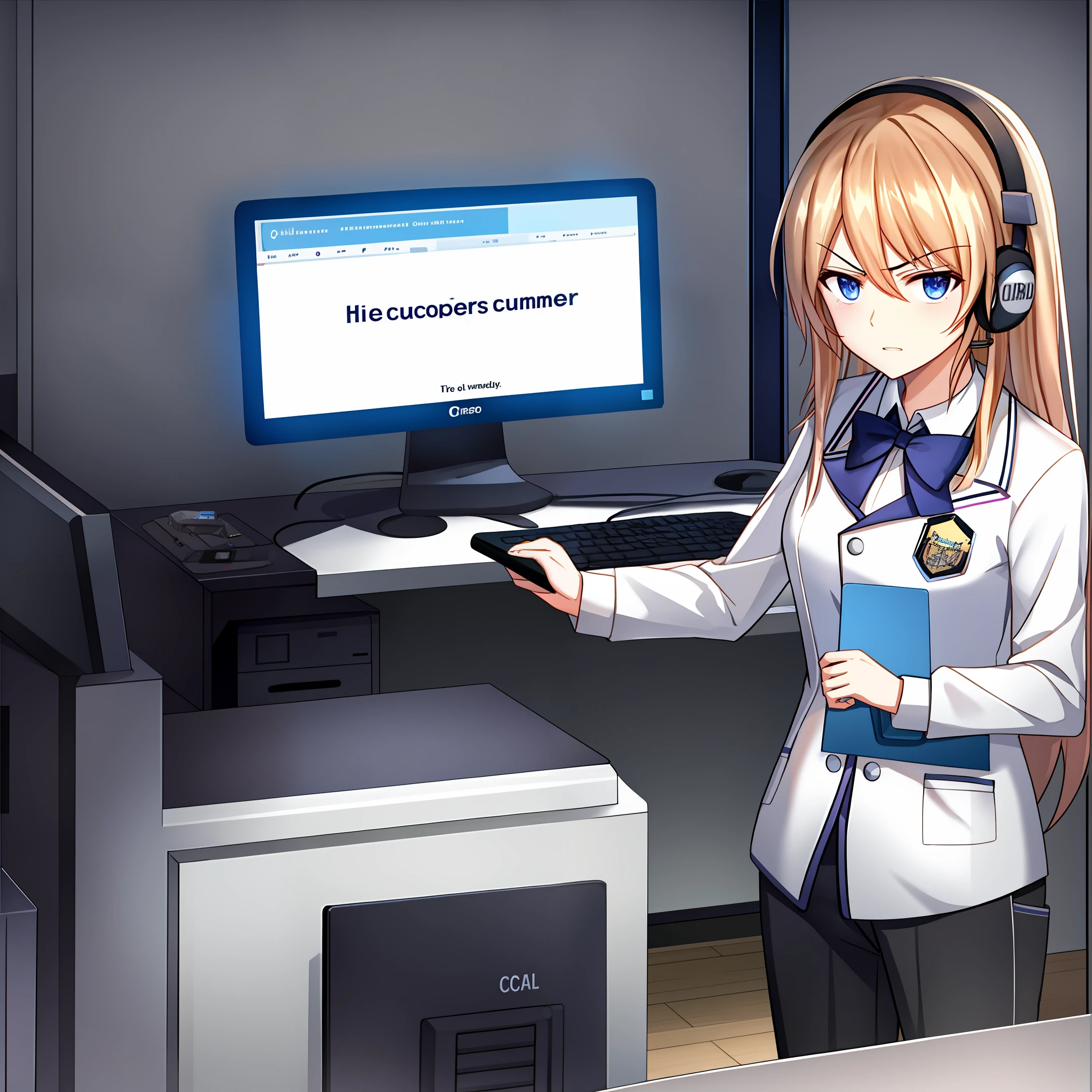 Customer service male computer angry
