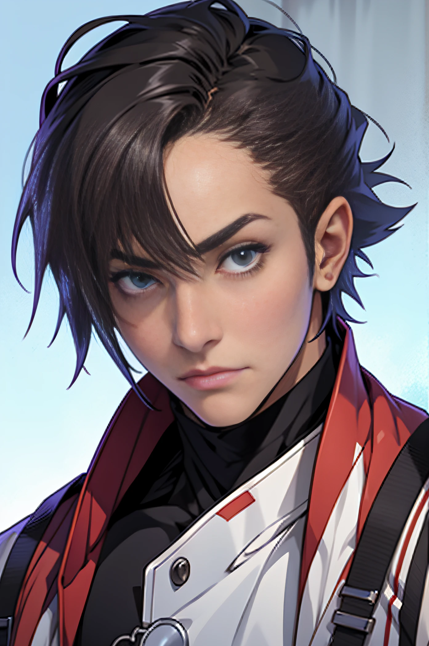 Personagem de anime, masculino, alto de corpo inteiro, 2D, Realista, Looking at camera --auto