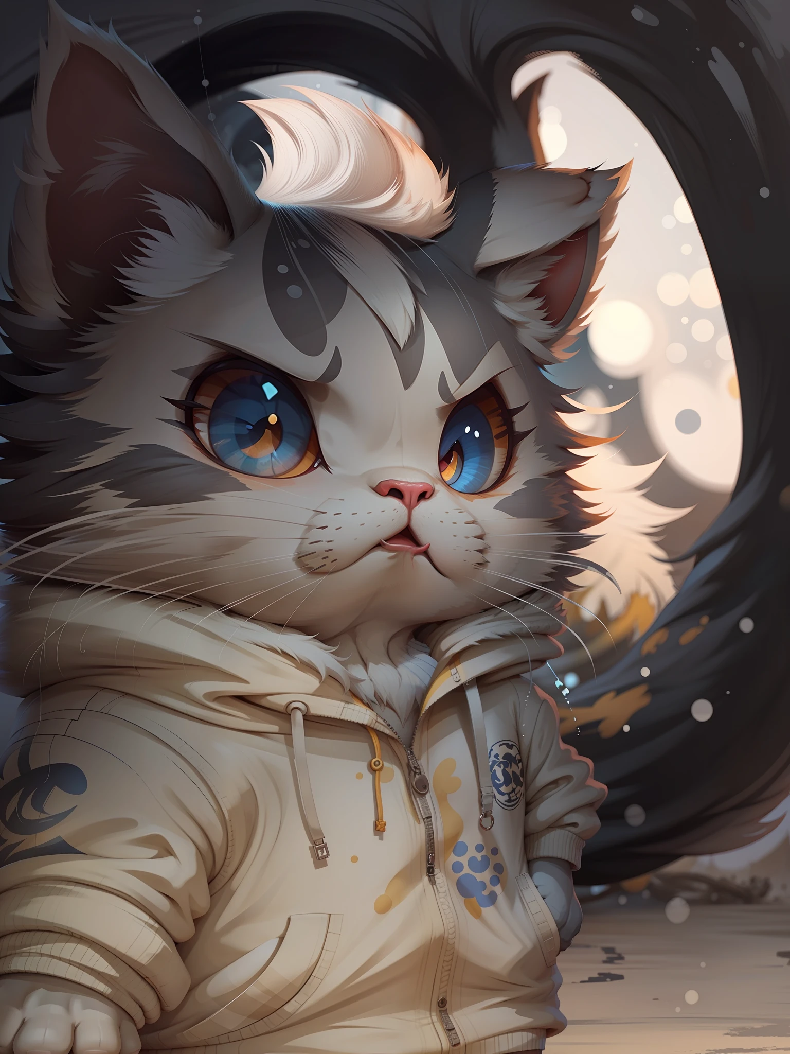 c4tt4stic, a cartoon cat wearing a jacket and sunglasses,