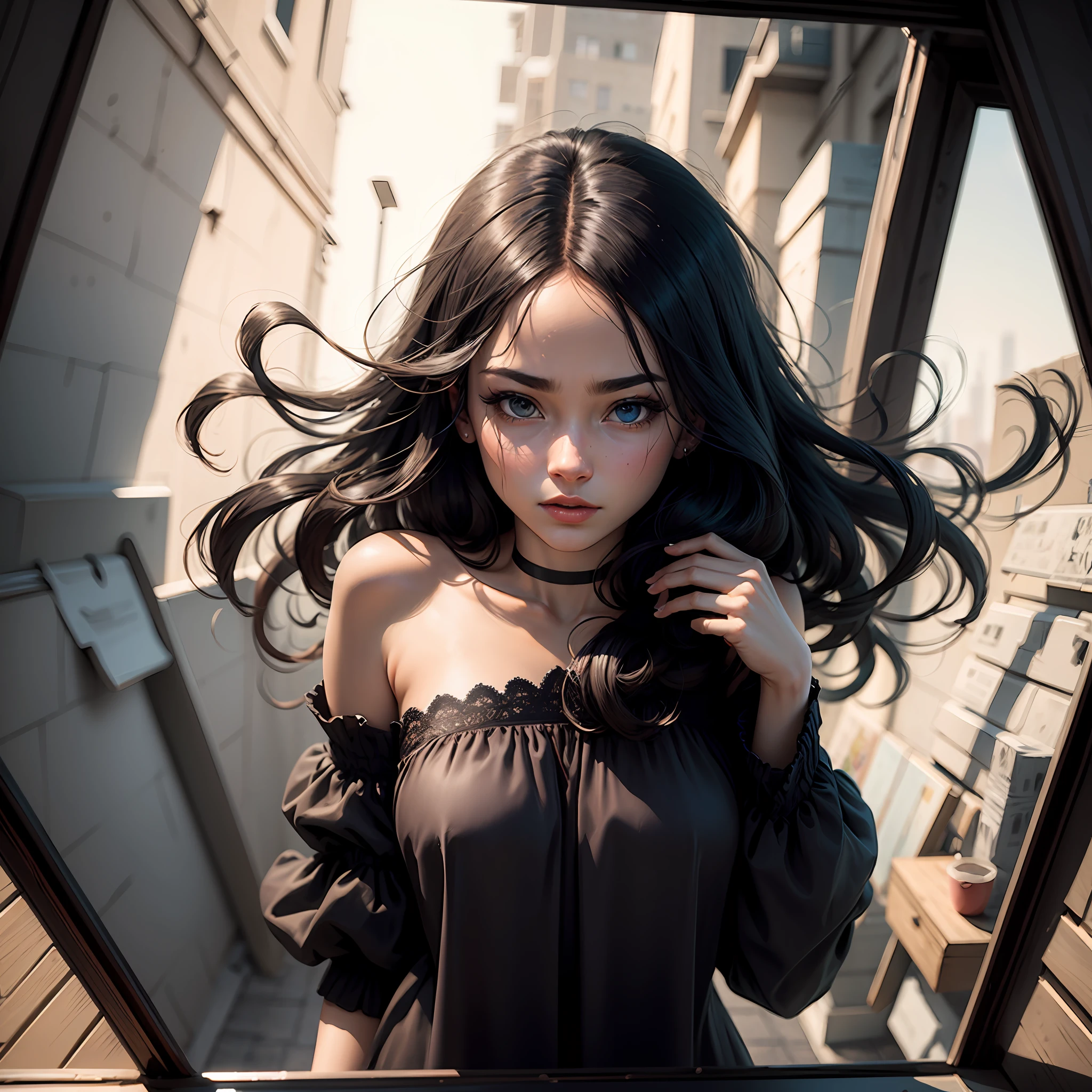 black hair, Surrealism, 8k, super detail --auto