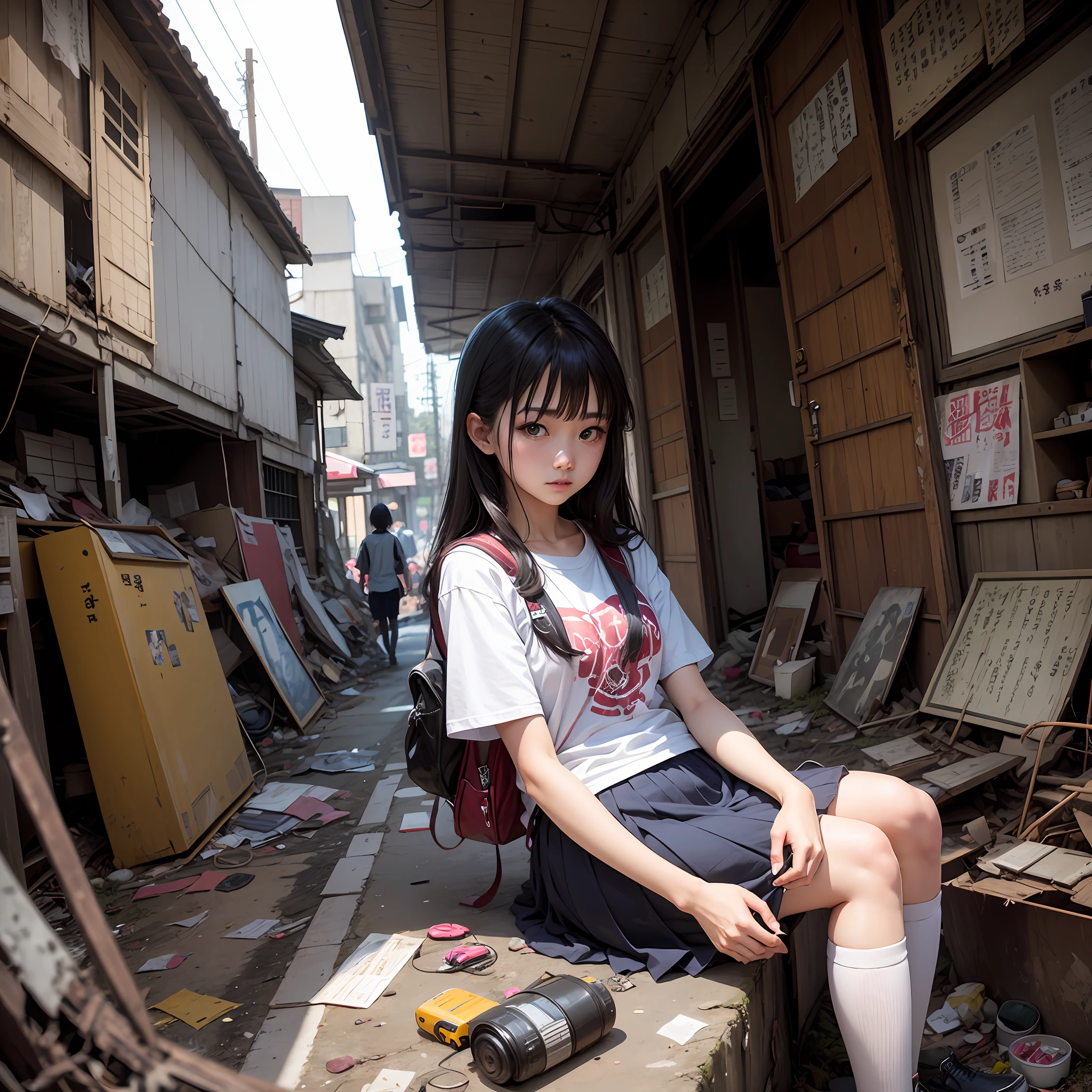 junkyard,废墟,nakeness,Korean high school girl --auto