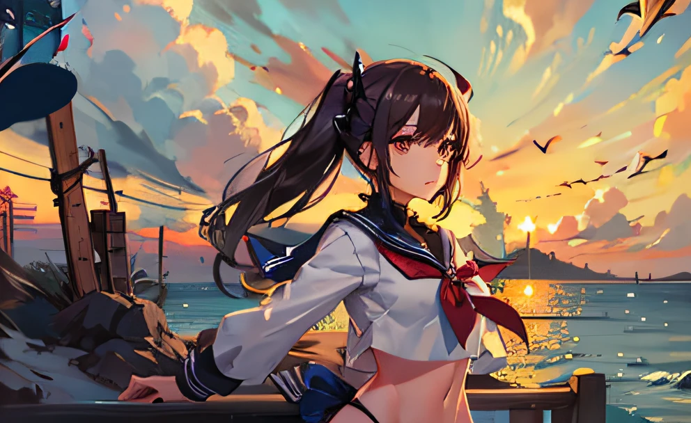 dusk，Sailor suit