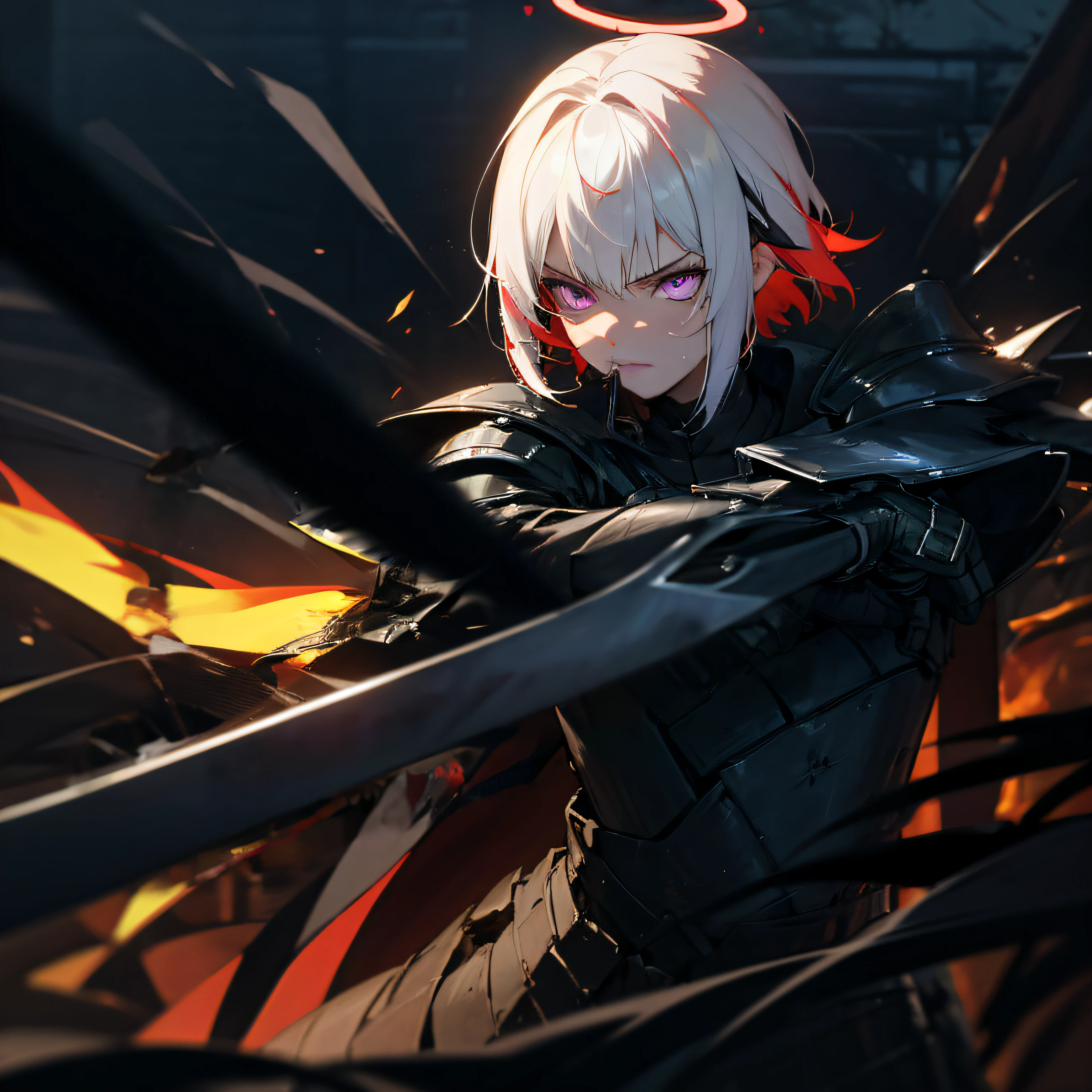 Burning flame