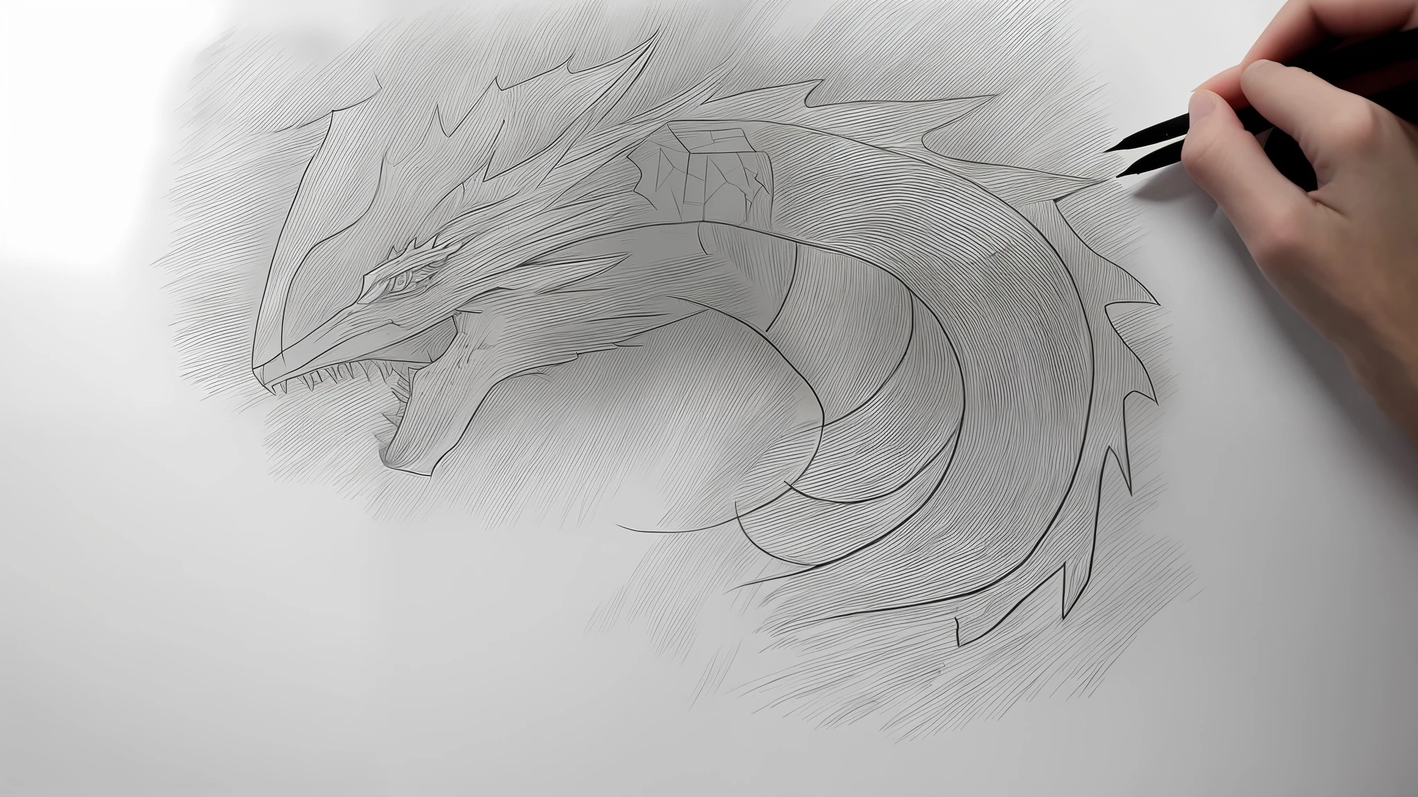 A drawing of a faucet,With a sharp sharp sharp, Simple lines of art, sharp lineart, linear art, Simple line art, perfect lineart, clean lineart, thick black lineart, bold lineart, dragon with scars, thick lineart, Outline sketch