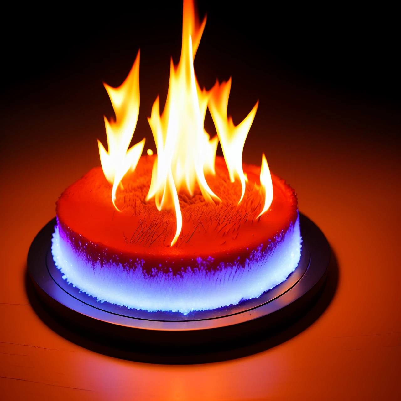 Flame frost
