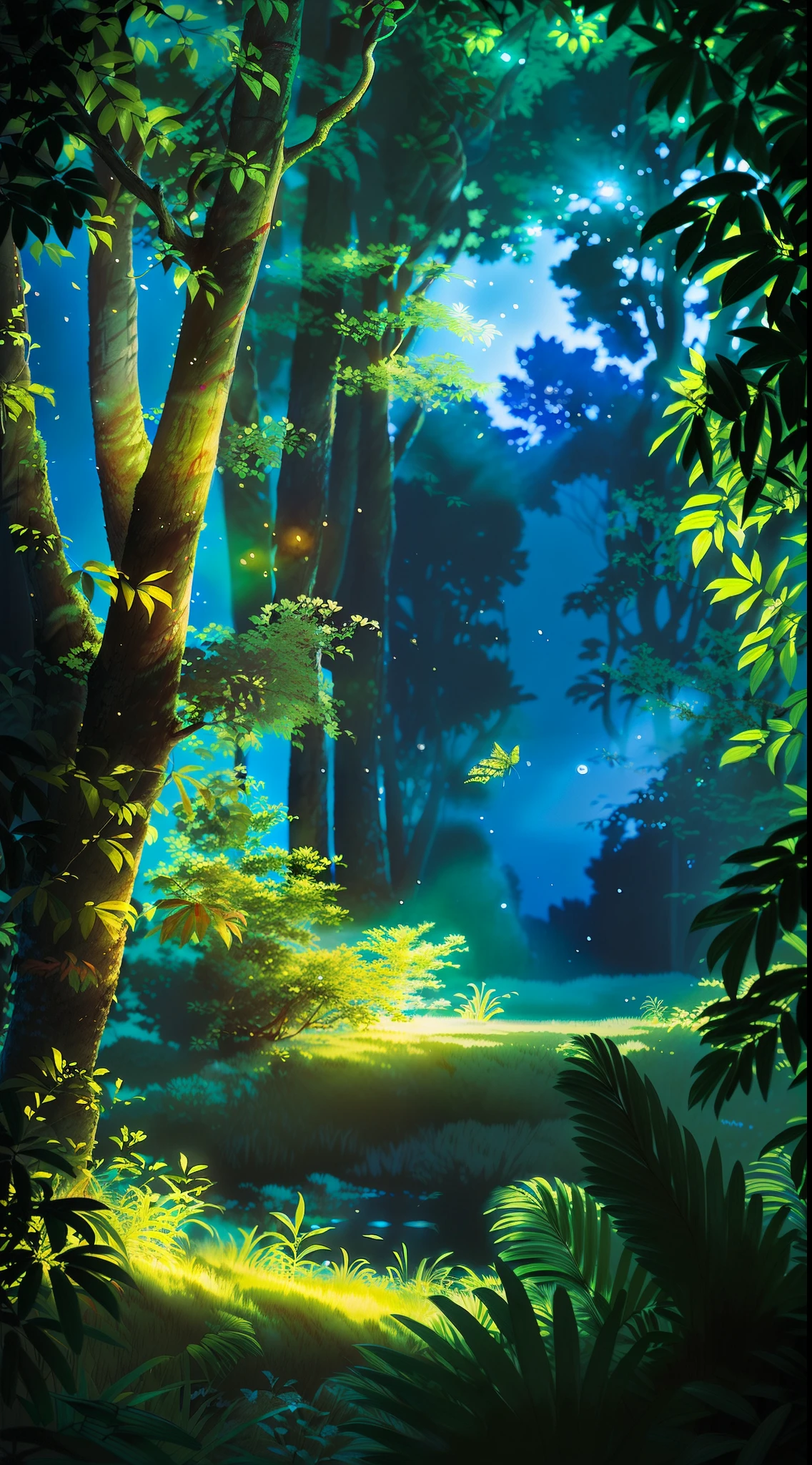 A masterpiece, the best quality, stunning reflections, the best reflections ever. (very detailed CG unity 8k wallpapers), (best quality), (best illustrations), (best shadows), forest theme with natural elements. Tall trees, quiet streams, small glowing mushrooms surrounded by delicate leaves and branches, with fireflies and glowing particle effects,, (natural elements), (jungle theme), (leaves), (twigs), (fireflies), butterflies, (delicate leaves), (glow), (particle effects). , Isometric 3D, Octane Rendering, Ray Traced, Super Detailed