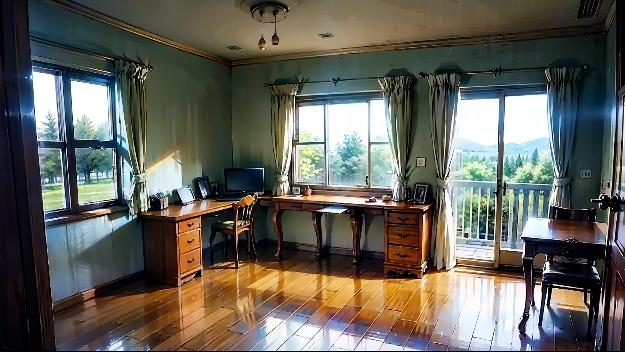 inside in room，Clover house，Open study