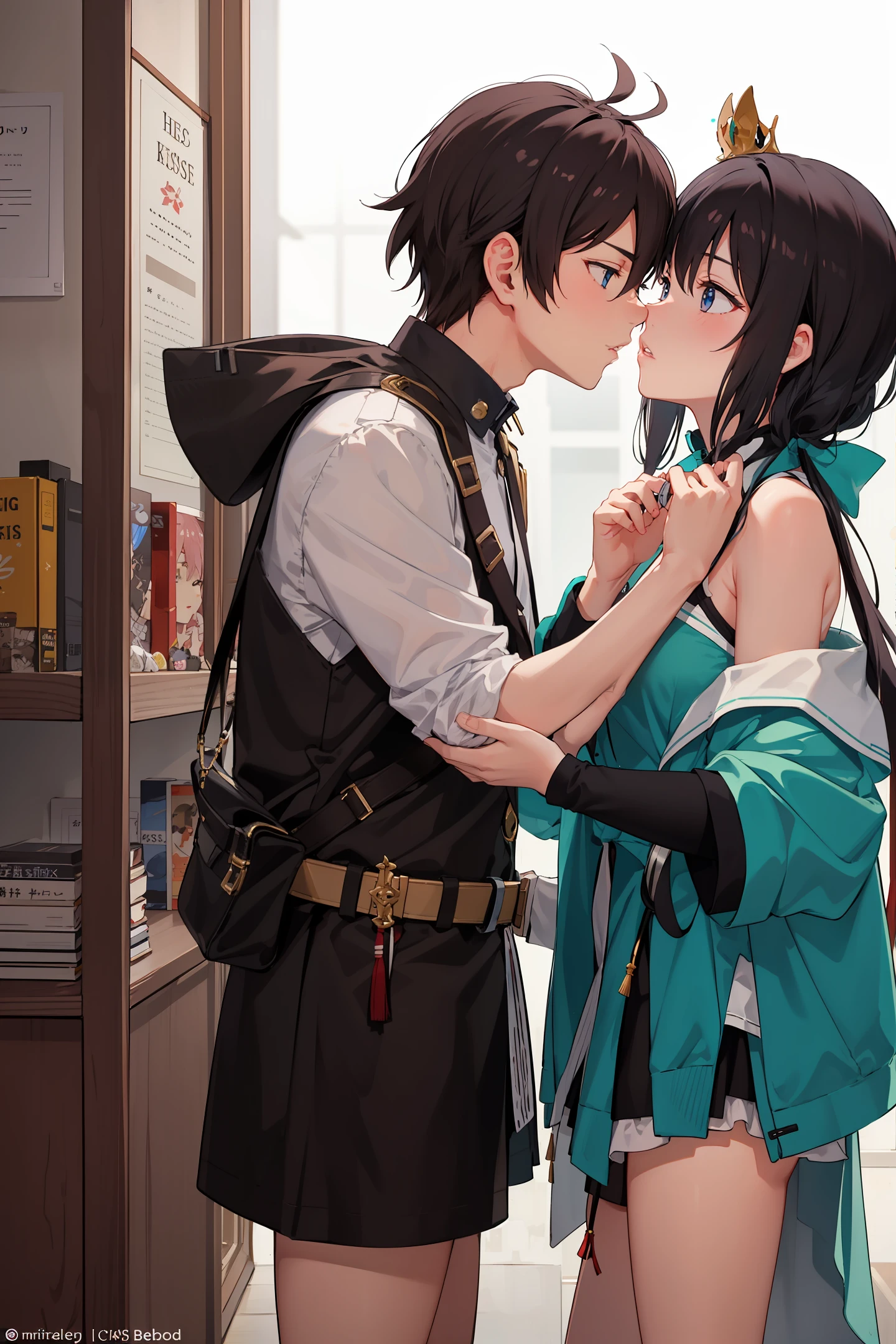 Mitsuba and Taki kiss in your name