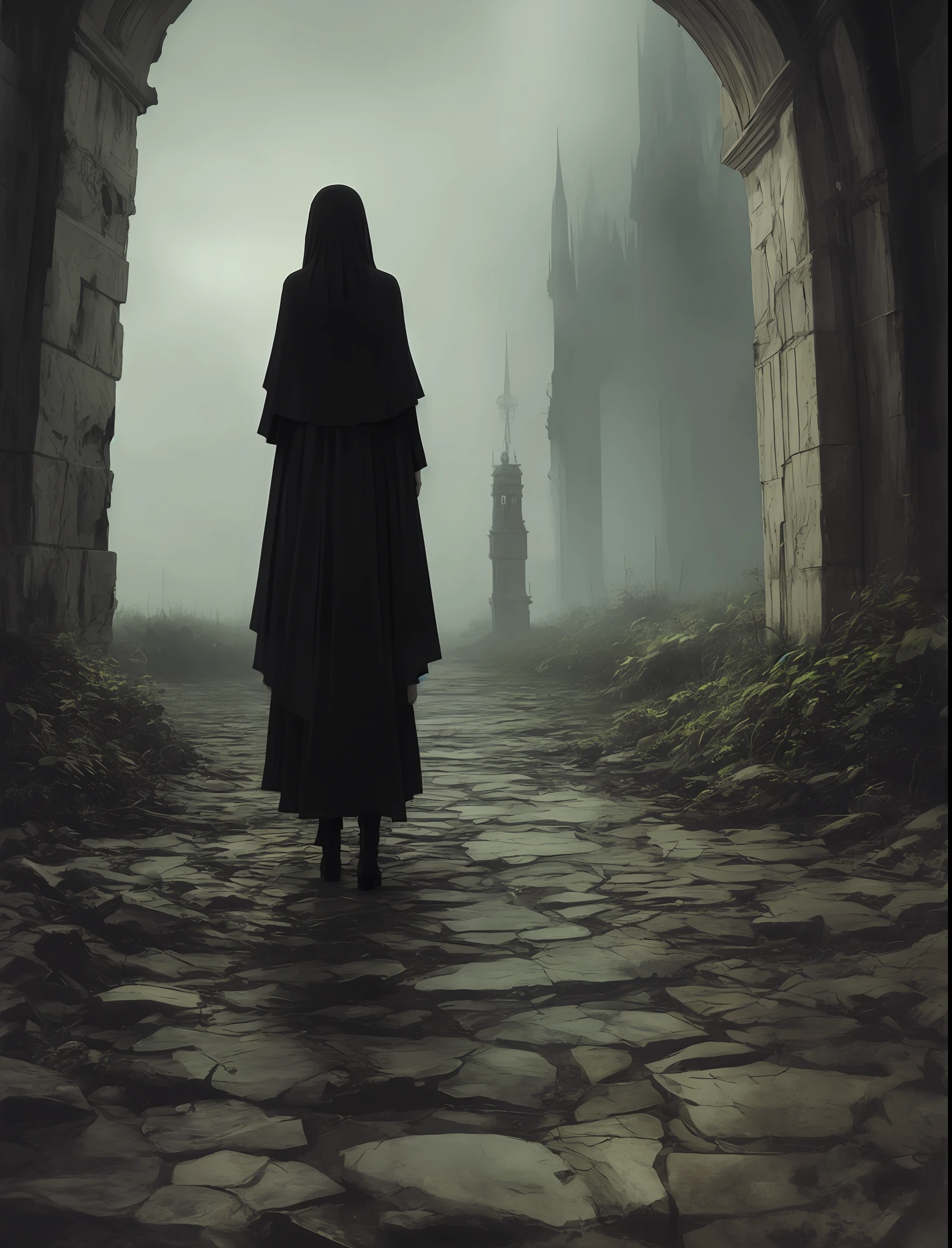 dark,gotik,artistic conception,
Faraway view