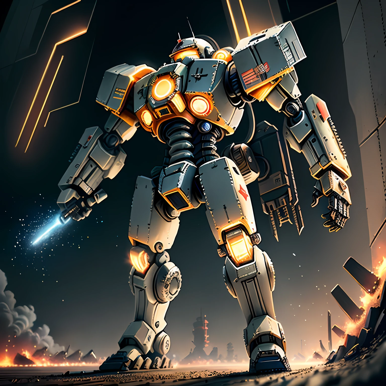 Wrist Hao below,Pacific Rim mech on top