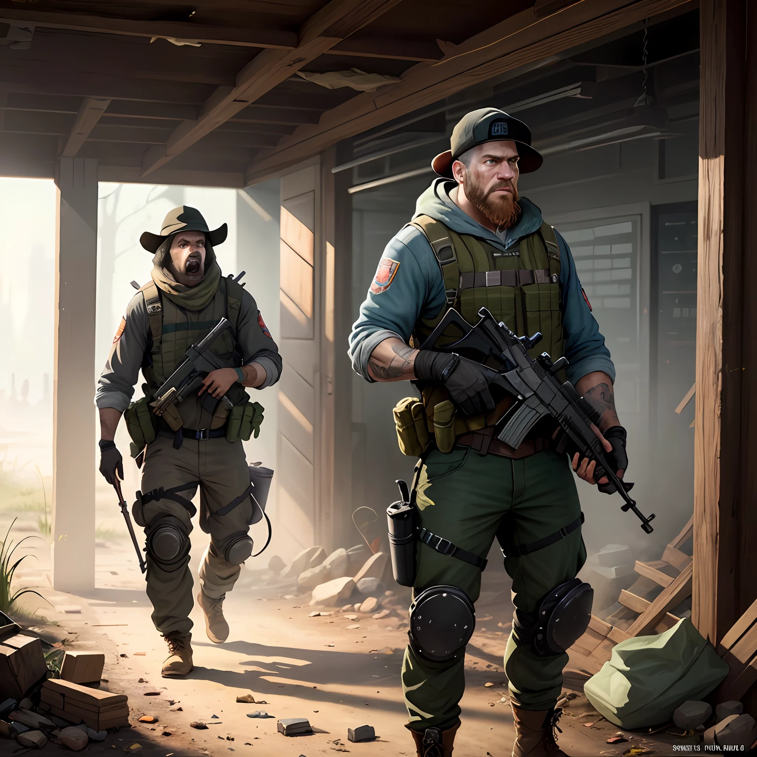 Escape from Tarkov USEC After the battle with BEAR, the SCAVERs are scavenging for loot